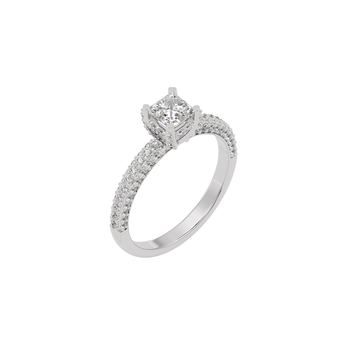 Luminous Love Diamond Ring 18 KT / White Gold / 22