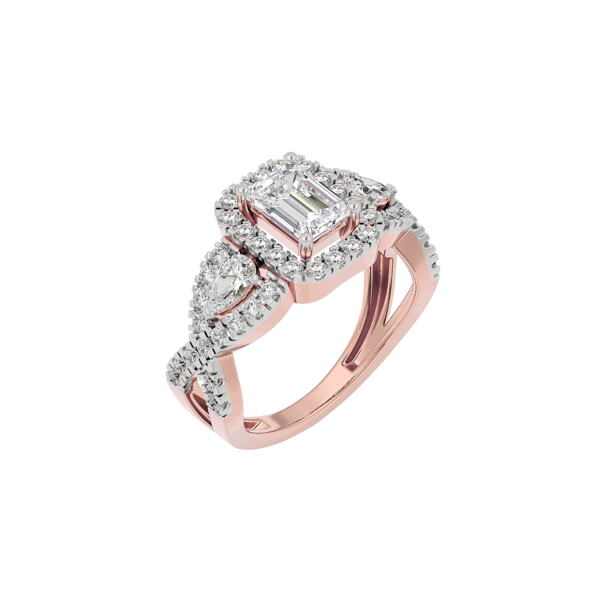 Harmony Horizon Diamond Ring 18 KT / Rose Gold / 22