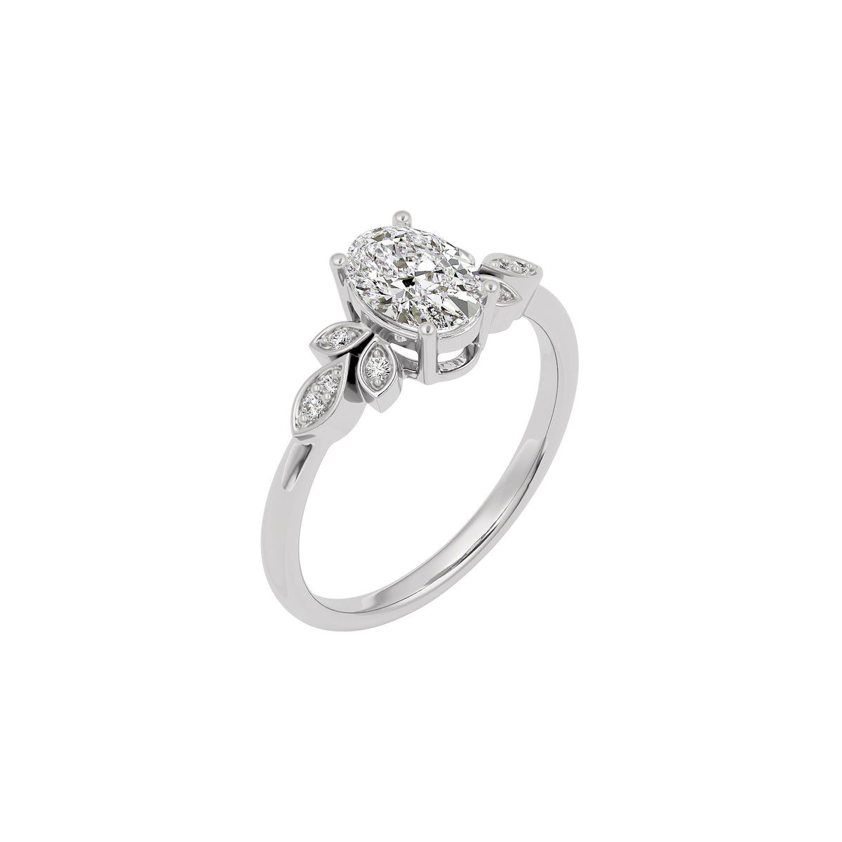 Enchanting Aura Diamond Ring 18 KT / White Gold / 22