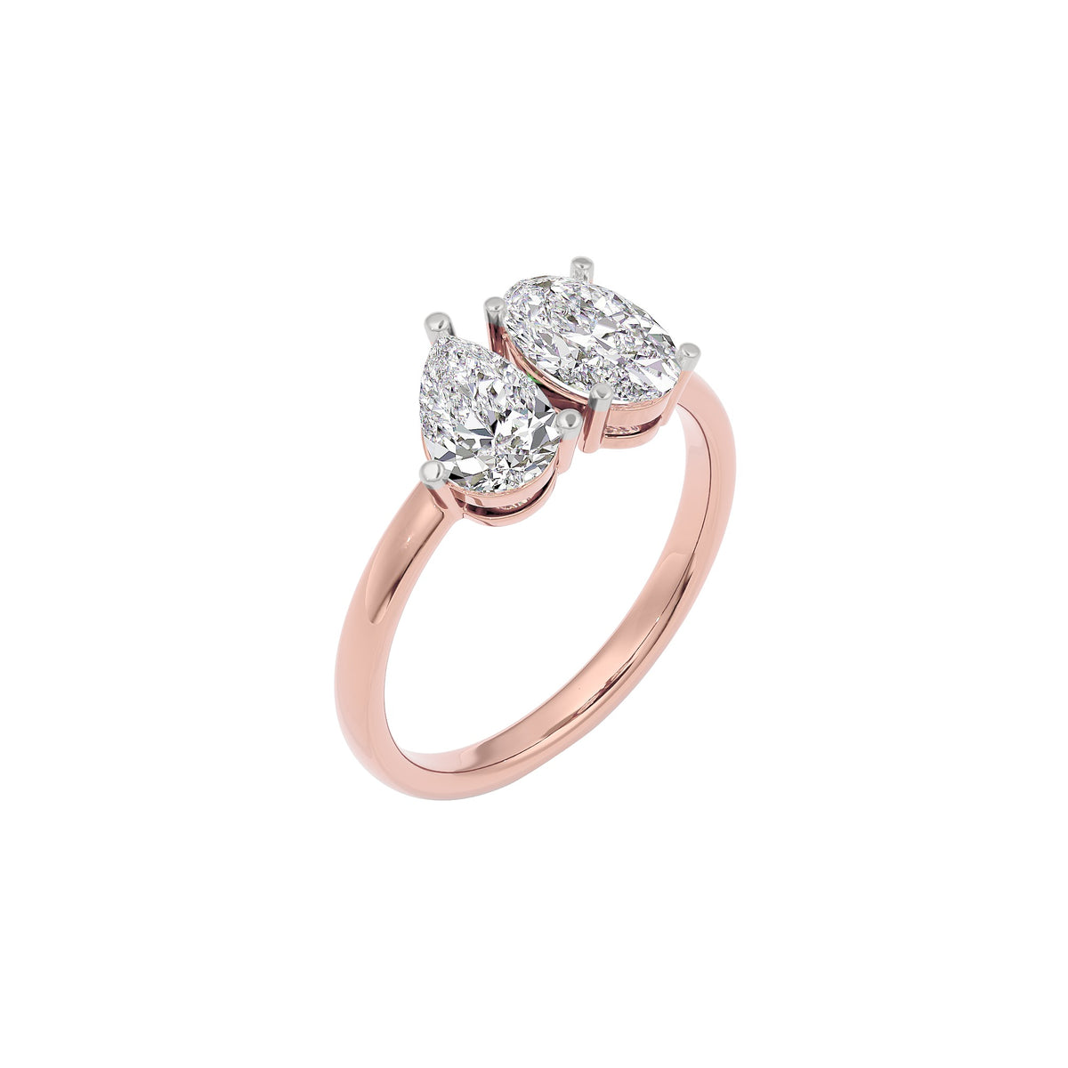 Halo Harmony Diamond Ring 18 KT / Rose Gold / 22