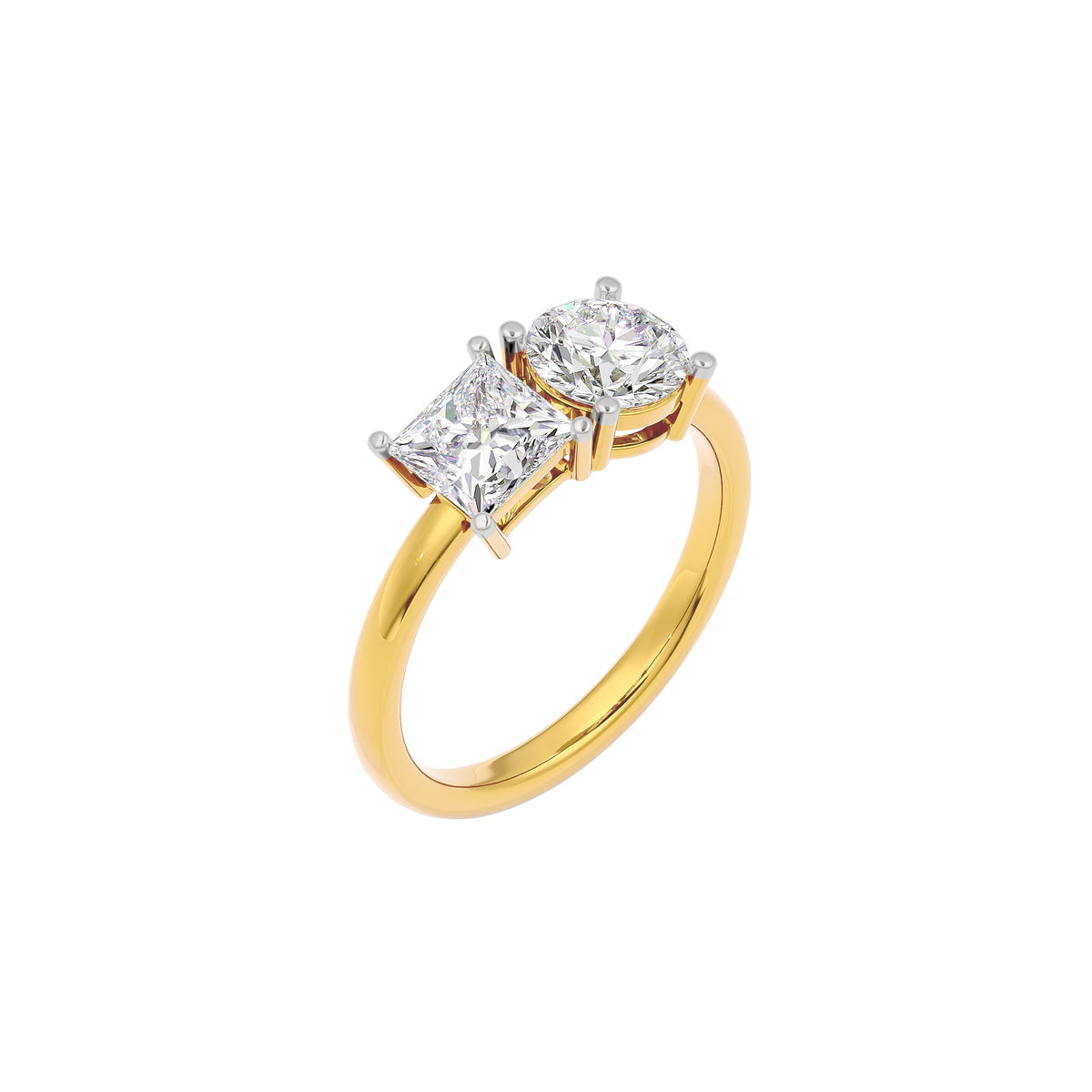 Sun Kissed Dewdrop Diamond Ring 18 KT / Yellow Gold / 22