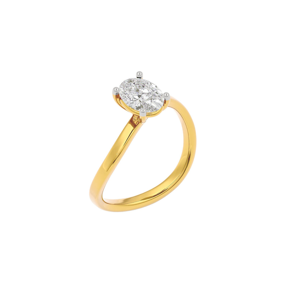 Refined Radiance Diamond Ring 18 KT / Yellow Gold / 22