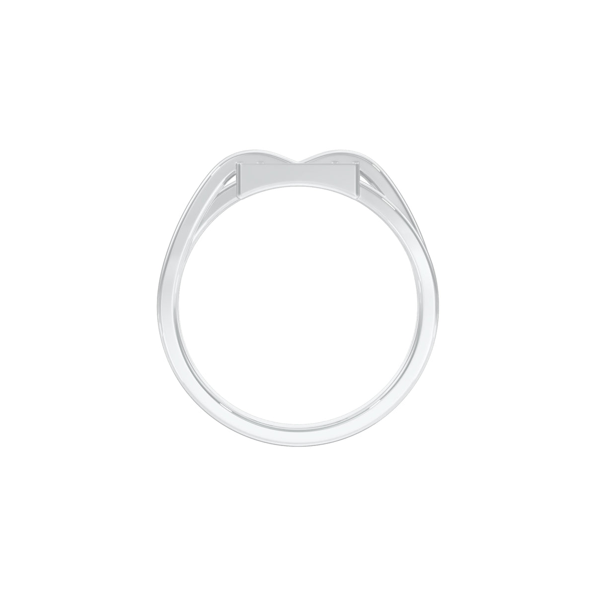 The Gridlock Diamond Ring 18 KT / White Gold / 18
