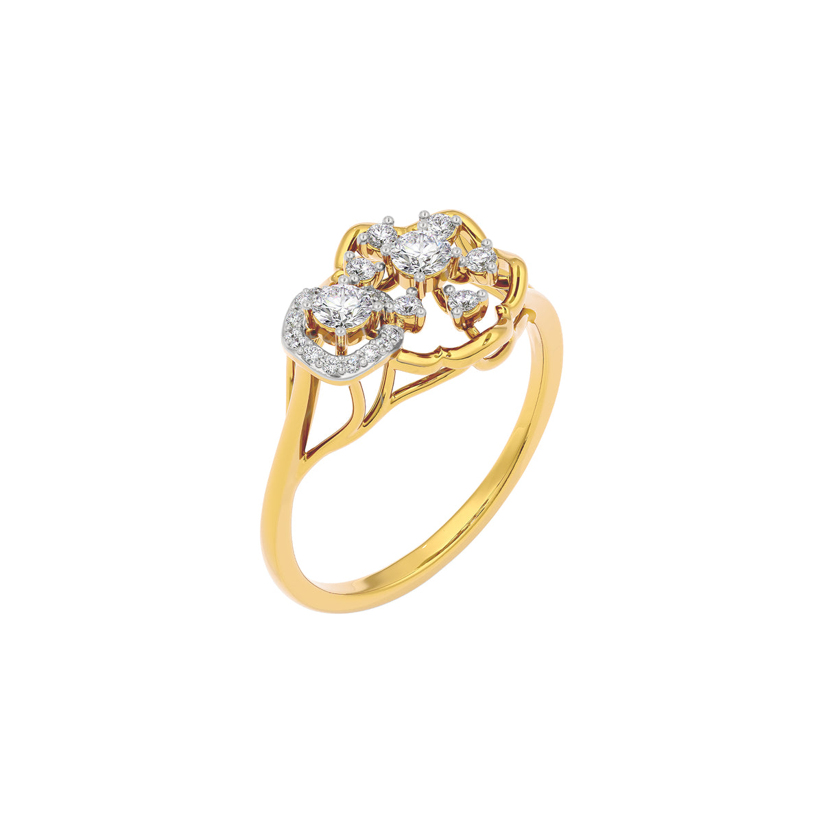 Sapphire Mist Diamond Ring