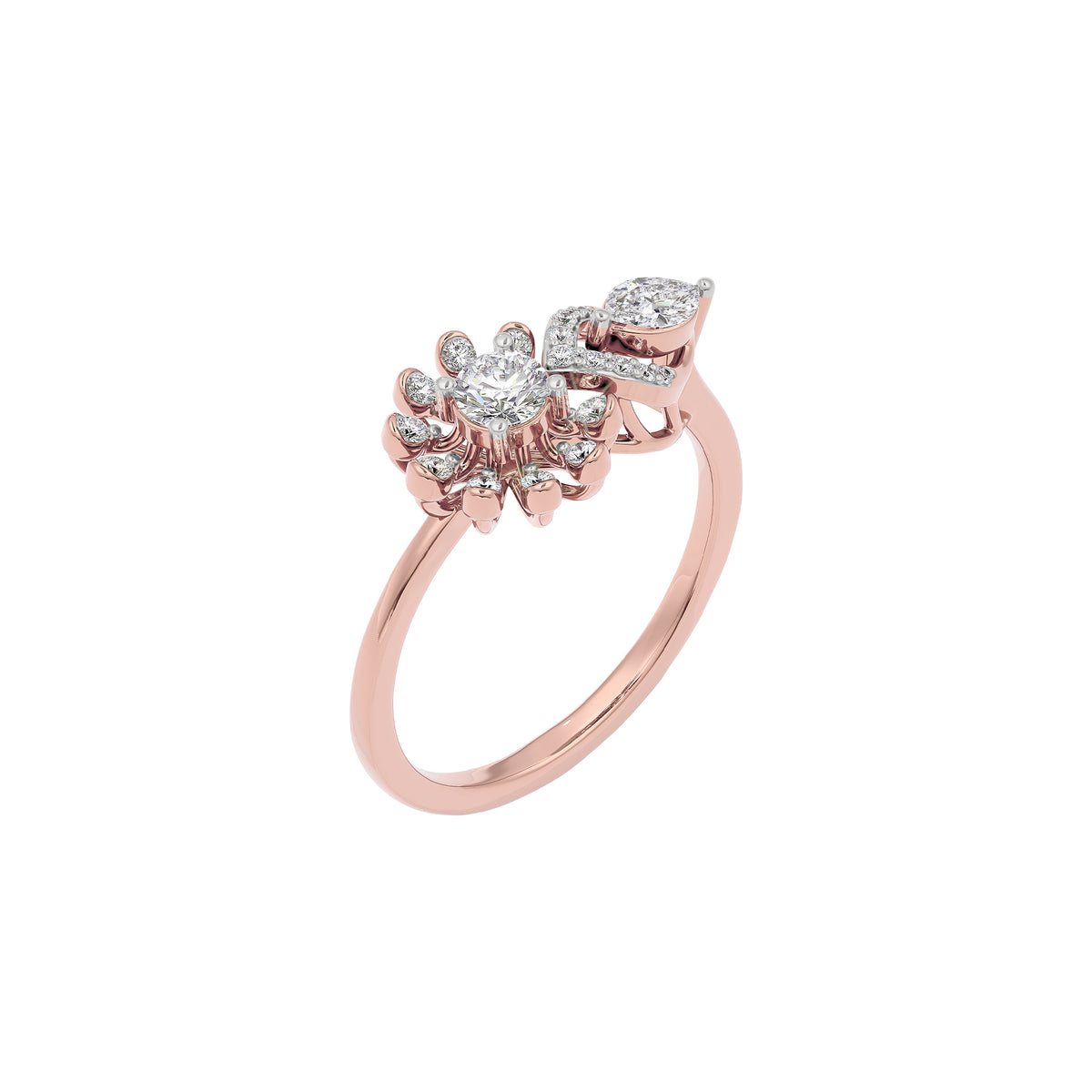 Lustrous Moment Diamond Ring 18 KT / Rose Gold / 22