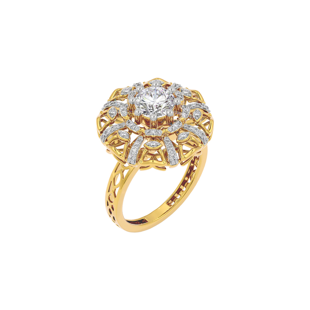 Dreamweaver Diamond Ring 18 KT / Yellow Gold / 22