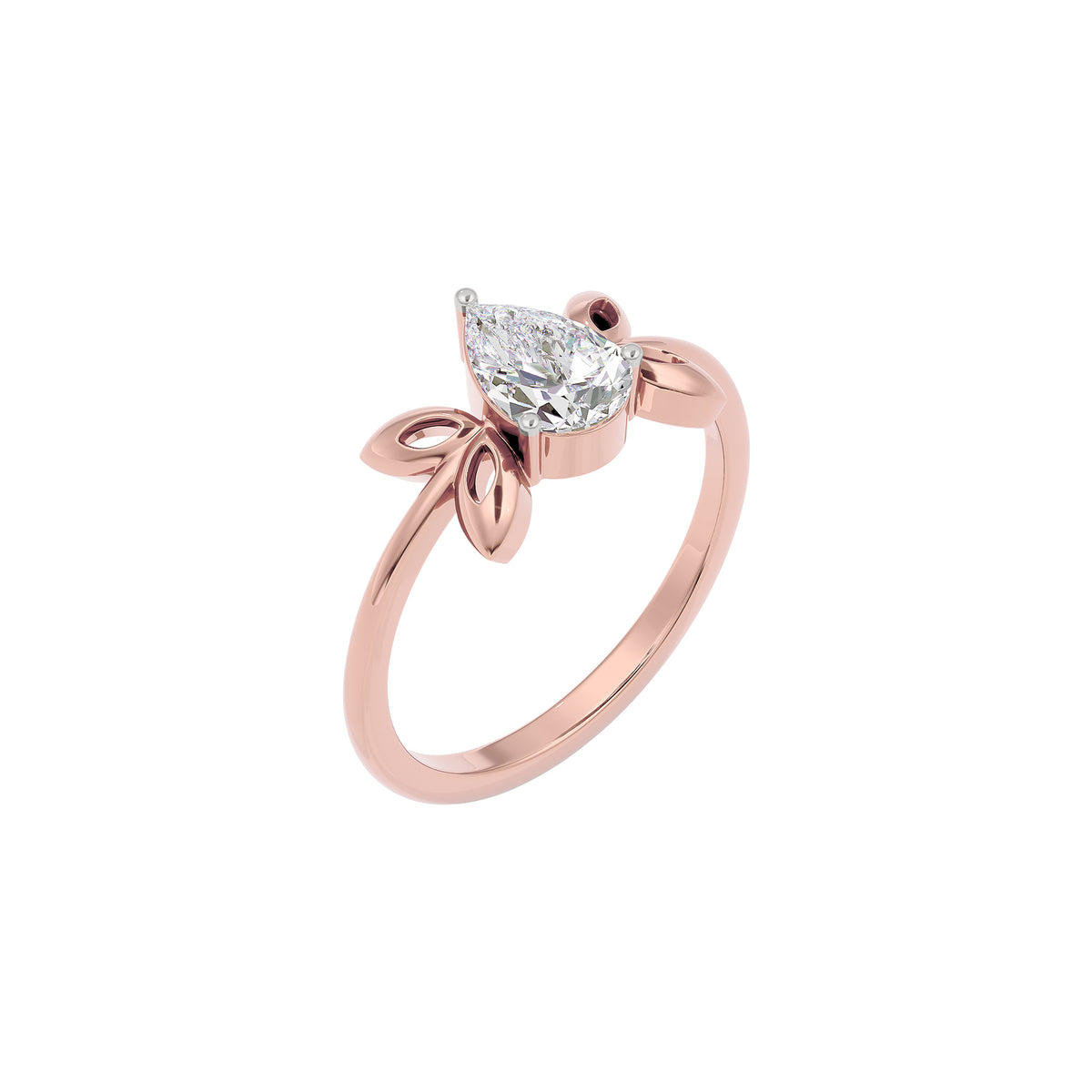 Crown Jewel Diamond Ring 18 KT / Rose Gold / 22