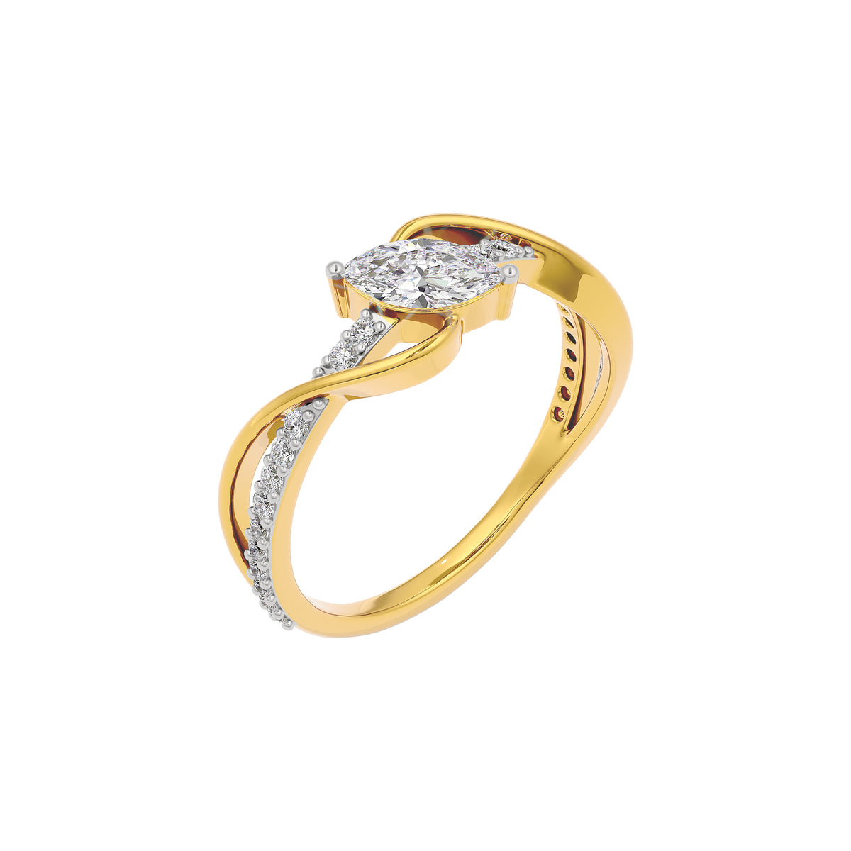 Pure Crystal Diamond Ring