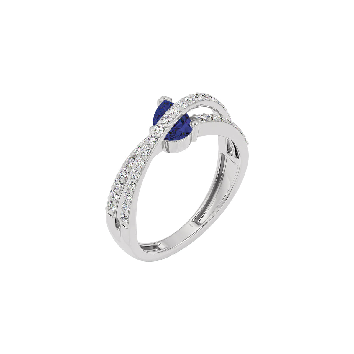DLR001369 18 KT / White Gold / 22