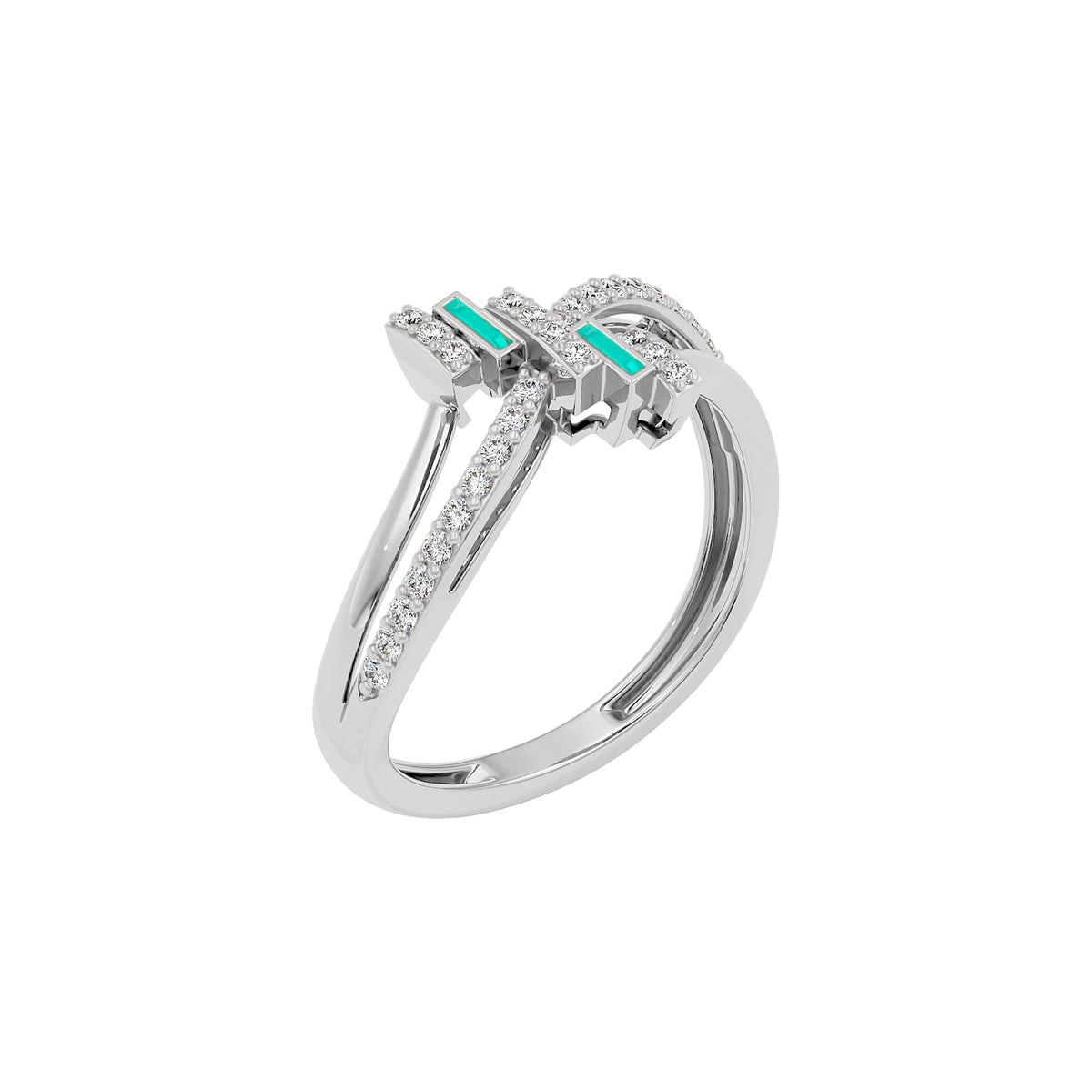 Glowbend Fashion Diamond Ring 18 KT / White Gold / 22