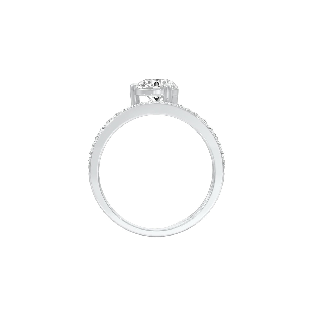 DLR001422 18 KT / White Gold / 22