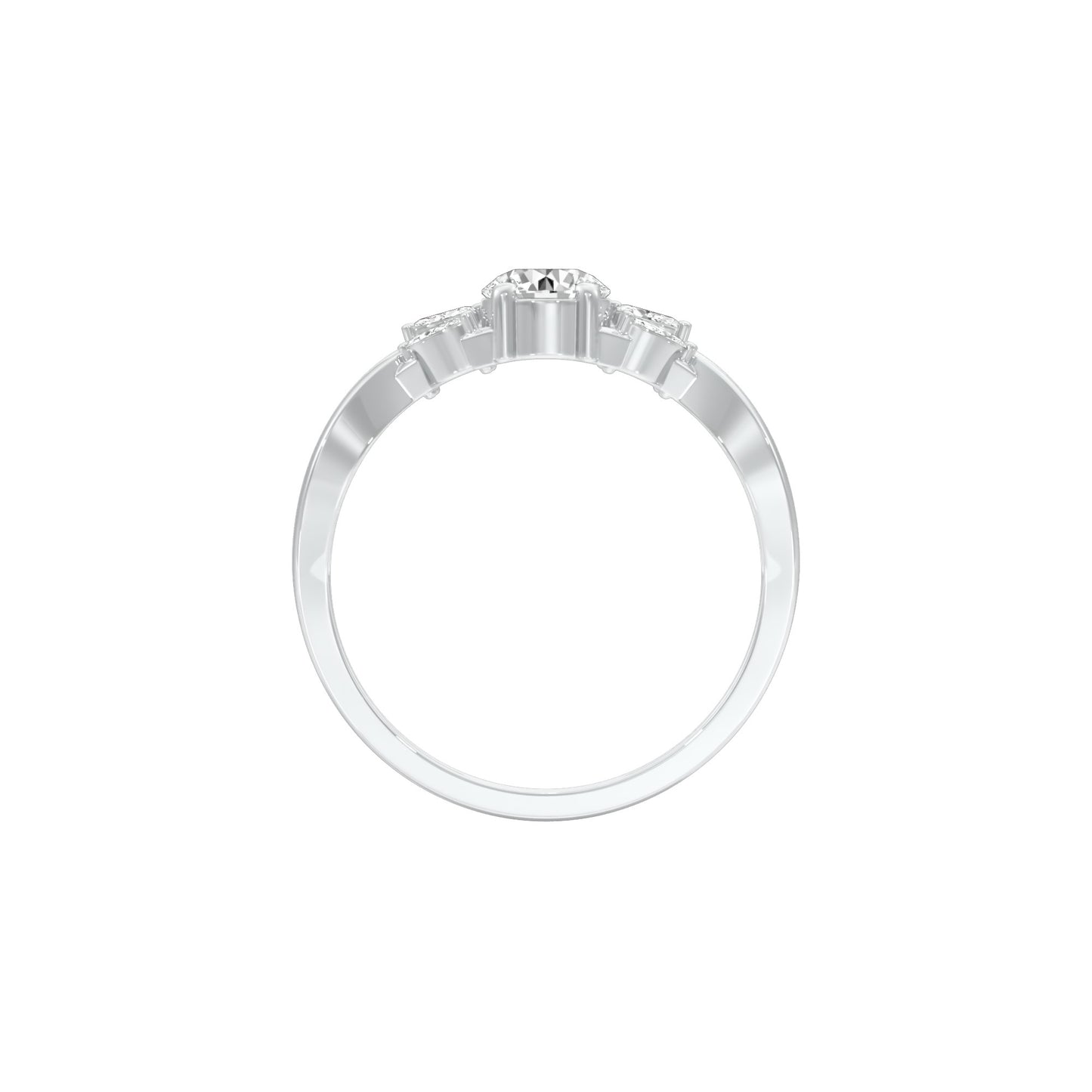 DLR001425 18 KT / White Gold / 22