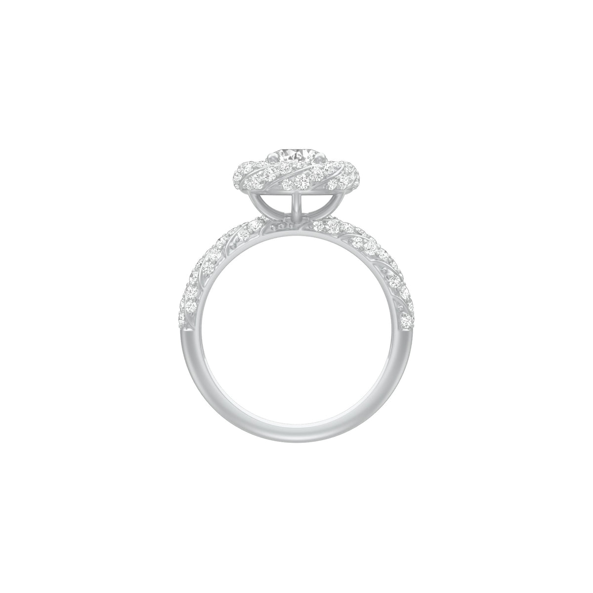 I'm His Diamond Engagement Ring 18 KT / White Gold / 18