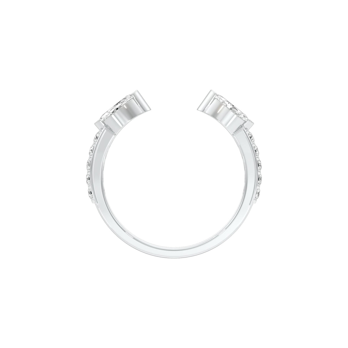 Creative Imprint Diamond Ring 18 KT / White Gold / 22