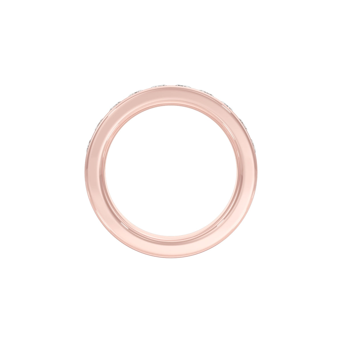 Emilia Circle Diamond Band Ring 18 KT / Rose Gold / 22