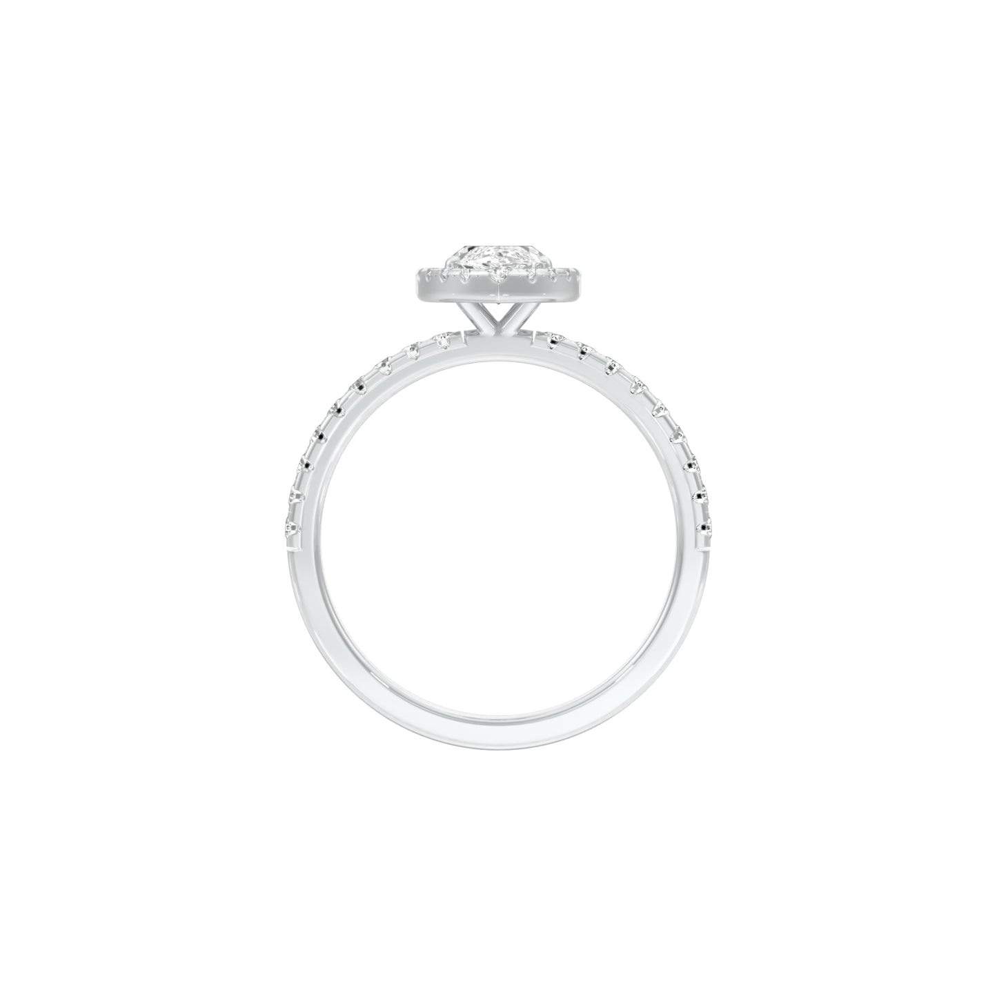 DLR001459 18 KT / White Gold / 22