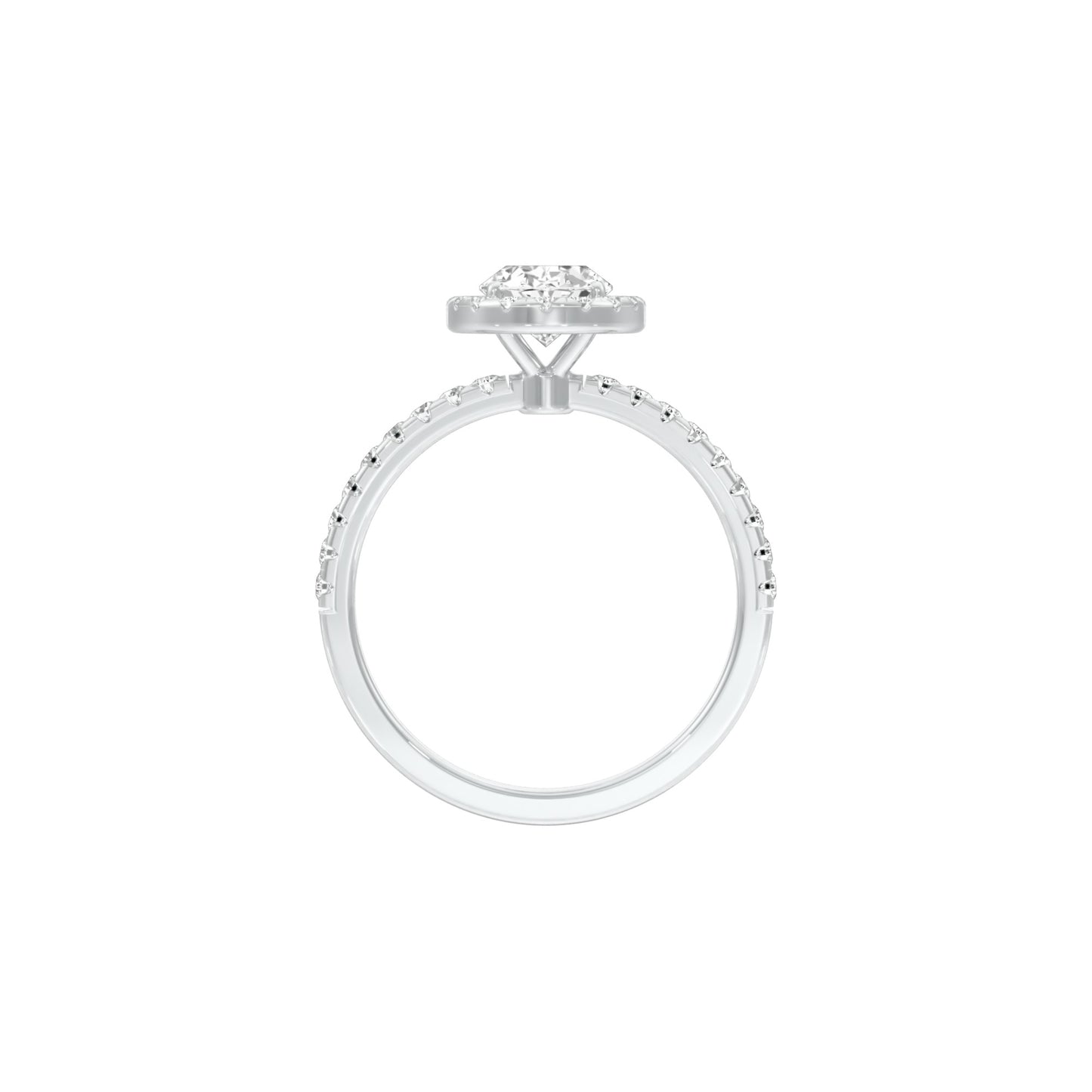 DLR001461 18 KT / White Gold / 22