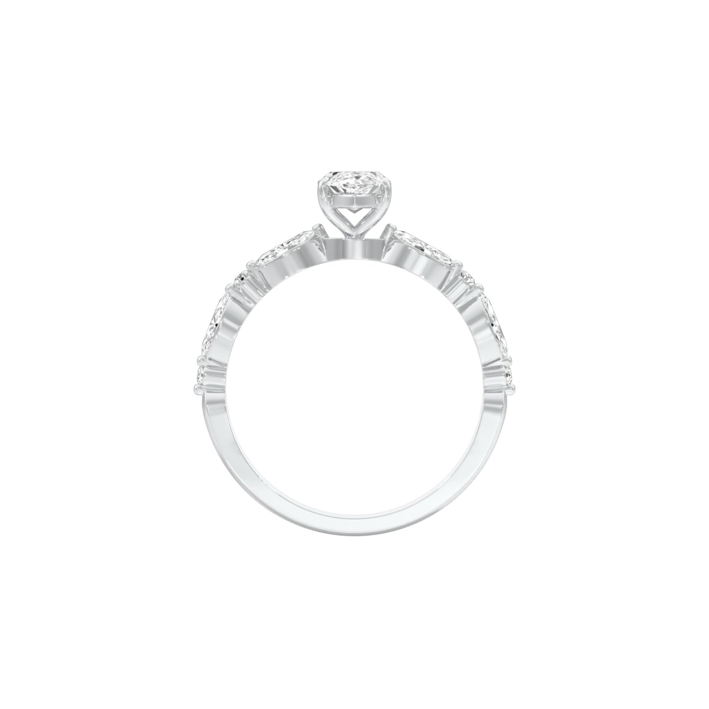 DLR001469 18 KT / White Gold / 22