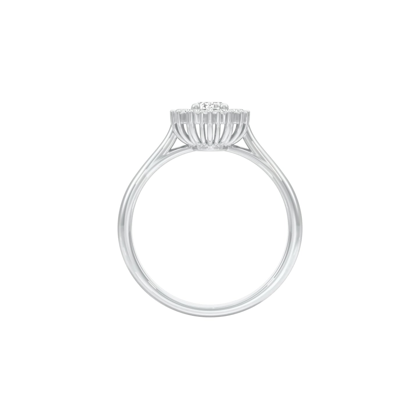DLR001481 18 KT / White Gold / 22