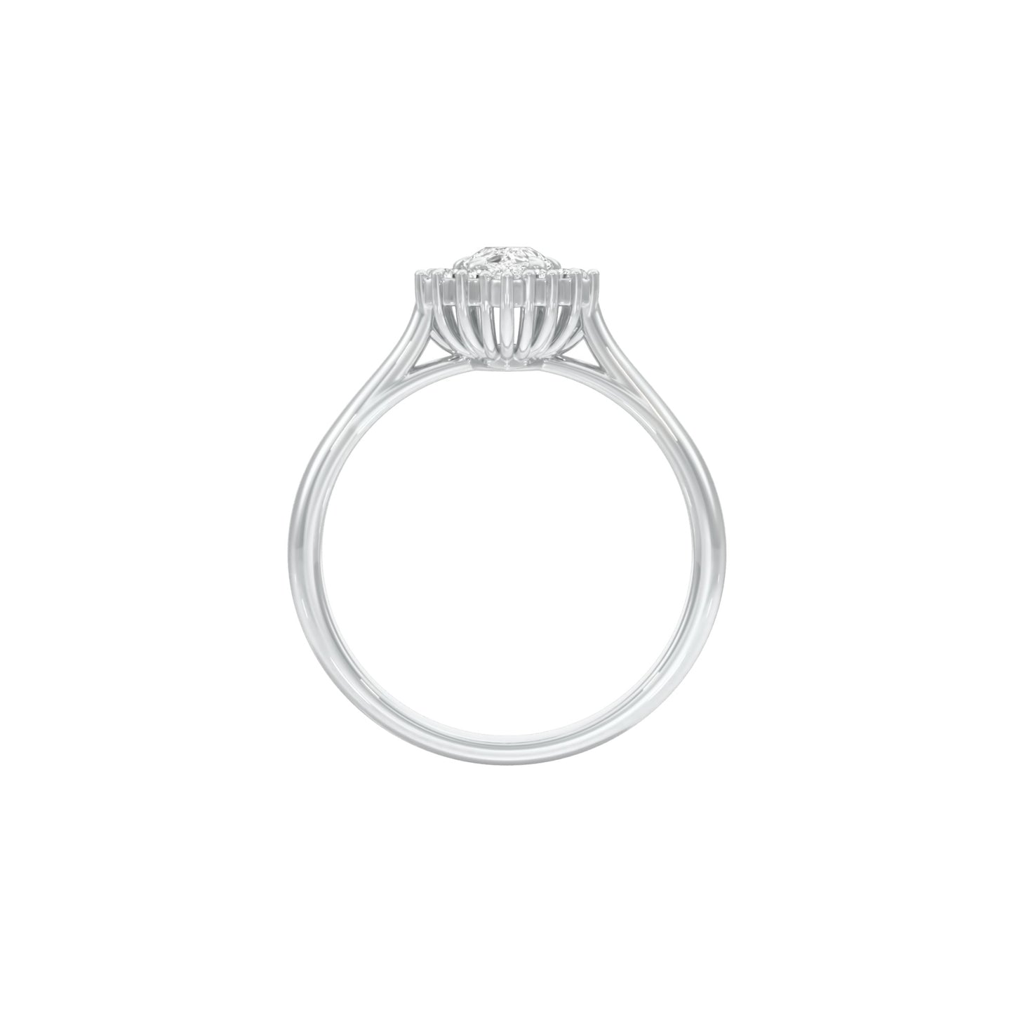DLR001482 18 KT / White Gold / 22