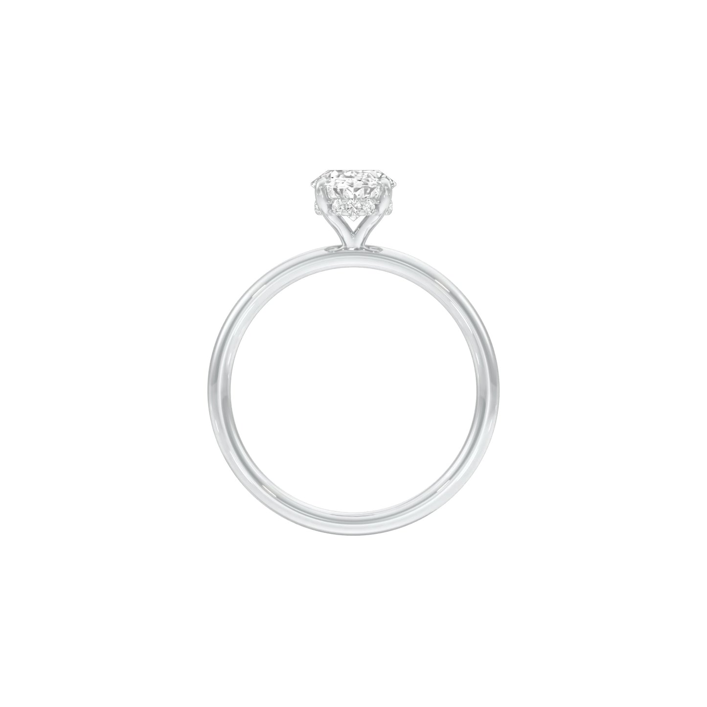 DLR001492 18 KT / White Gold / 22