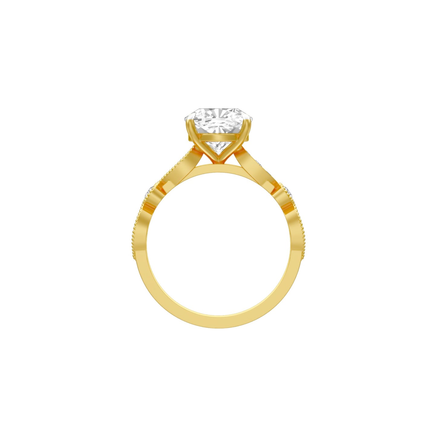 Spark & Stillness Diamond Engagement Ring 18 KT / Yellow Gold / 18