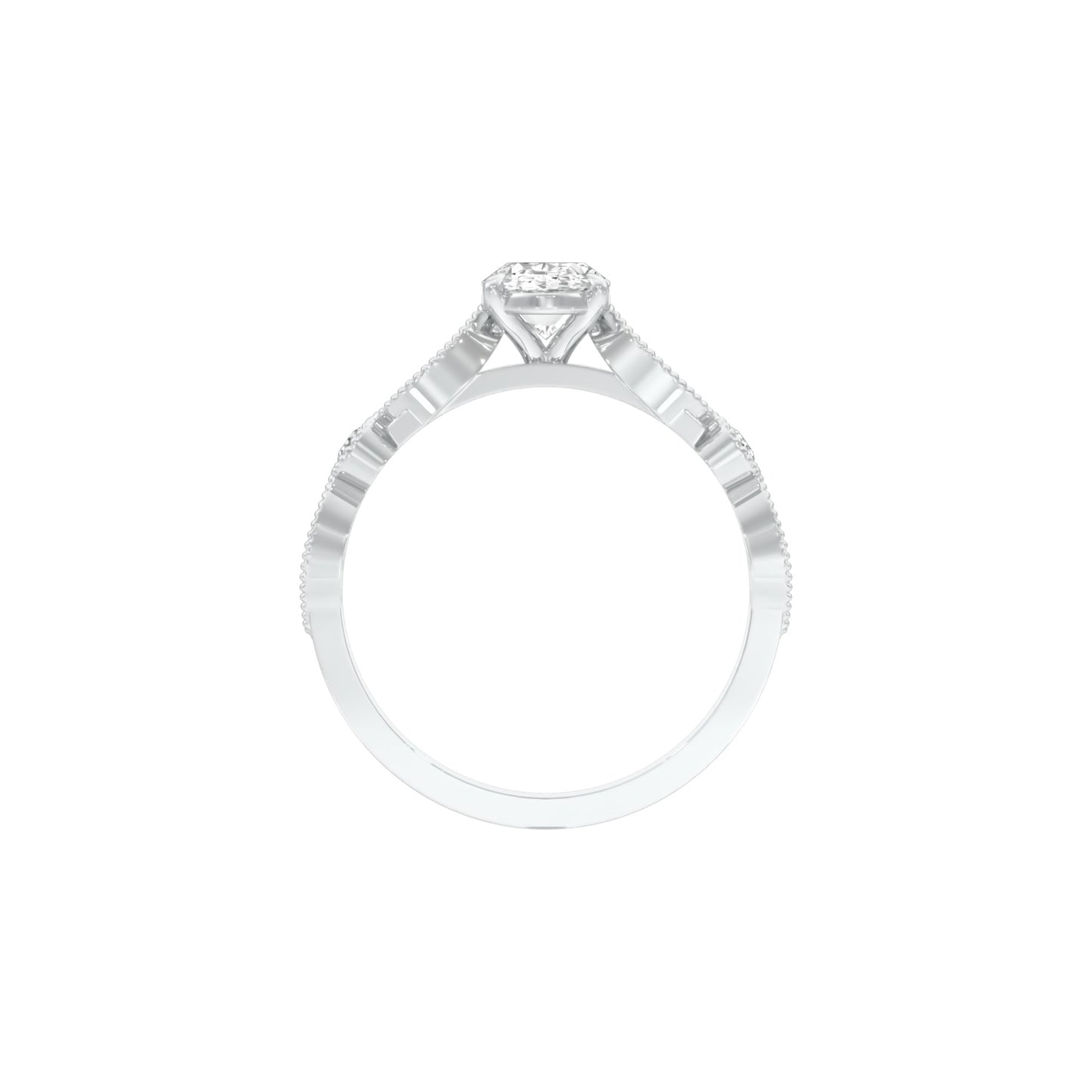 DLR001505 18 KT / White Gold / 22