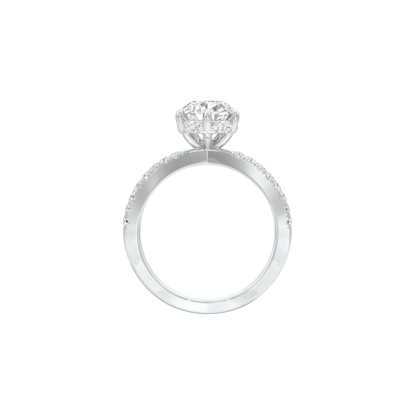 DLR001509 18 KT / White Gold / 22