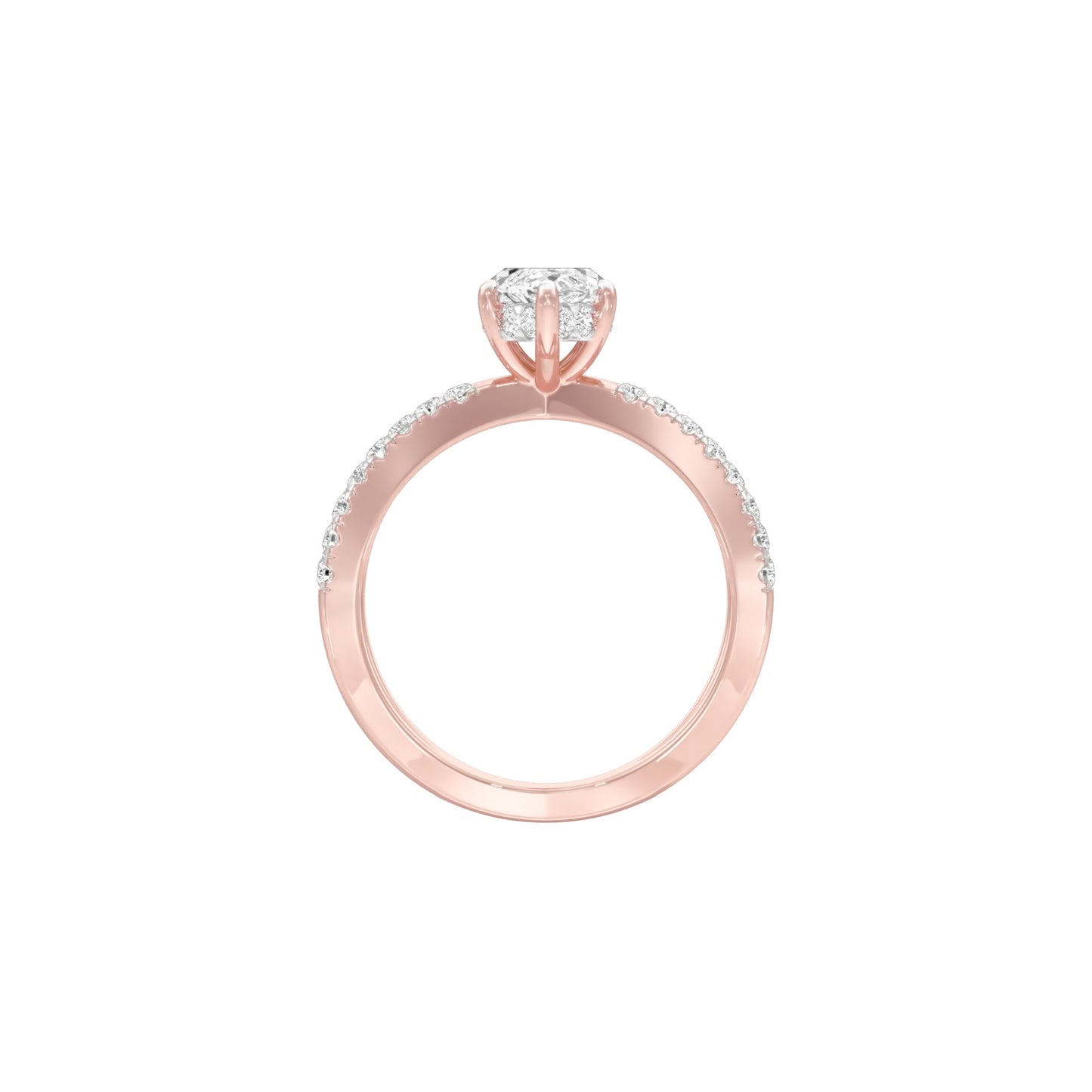DLR001511 18 KT / Rose Gold / 22