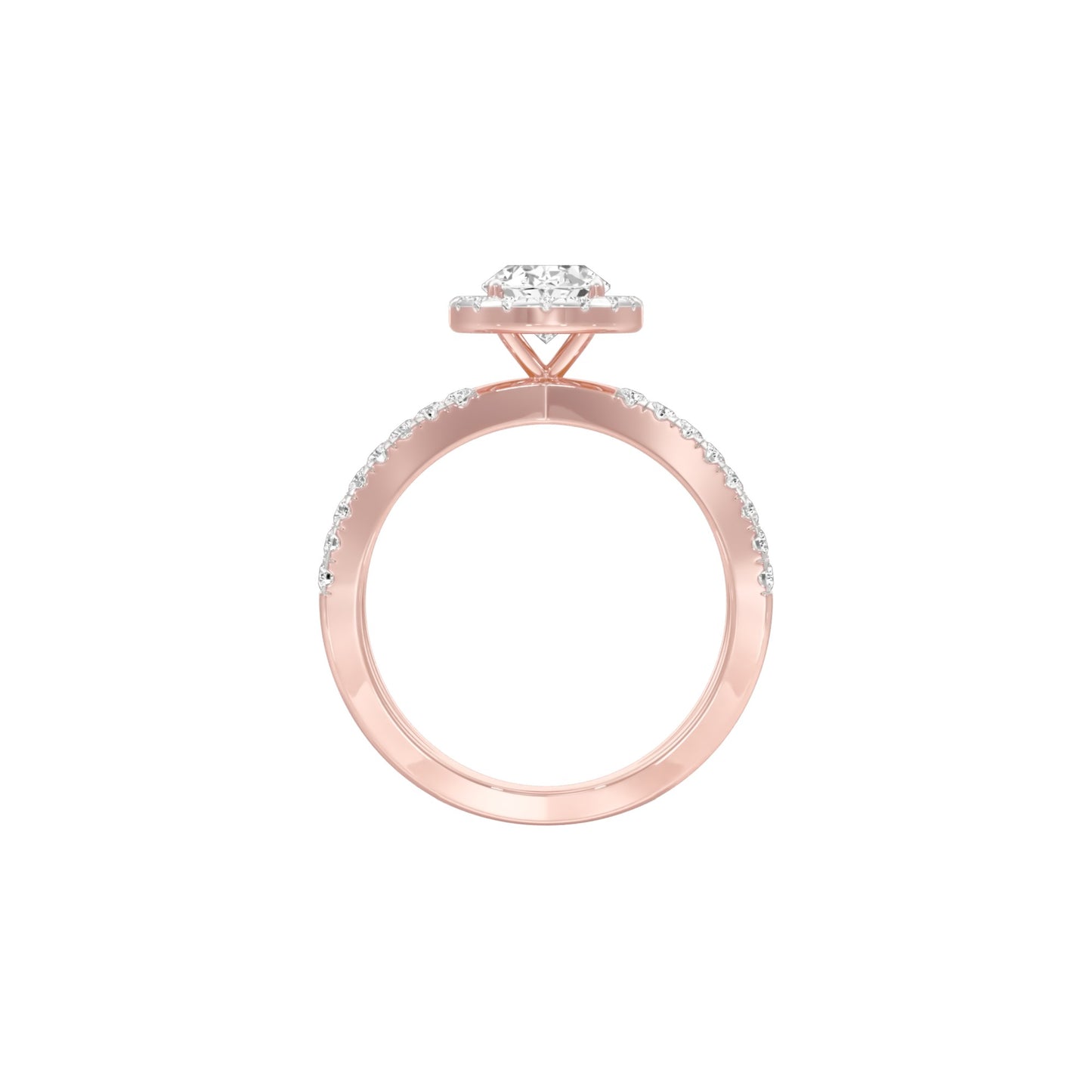 DLR001517 18 KT / Rose Gold / 22