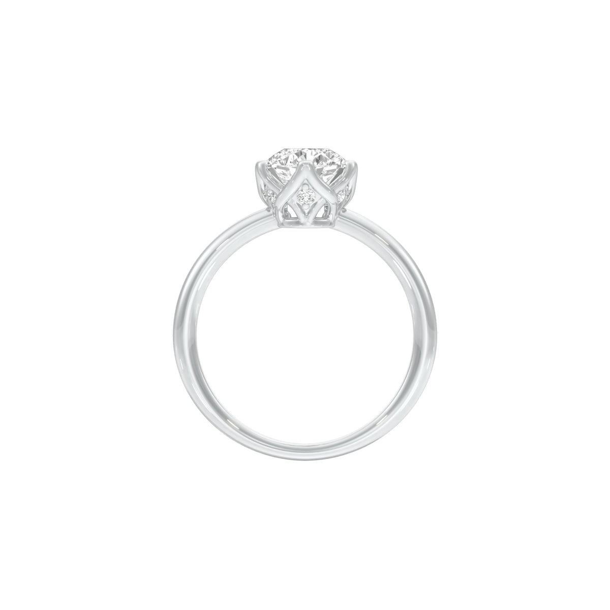 DLR001518 18 KT / White Gold / 22