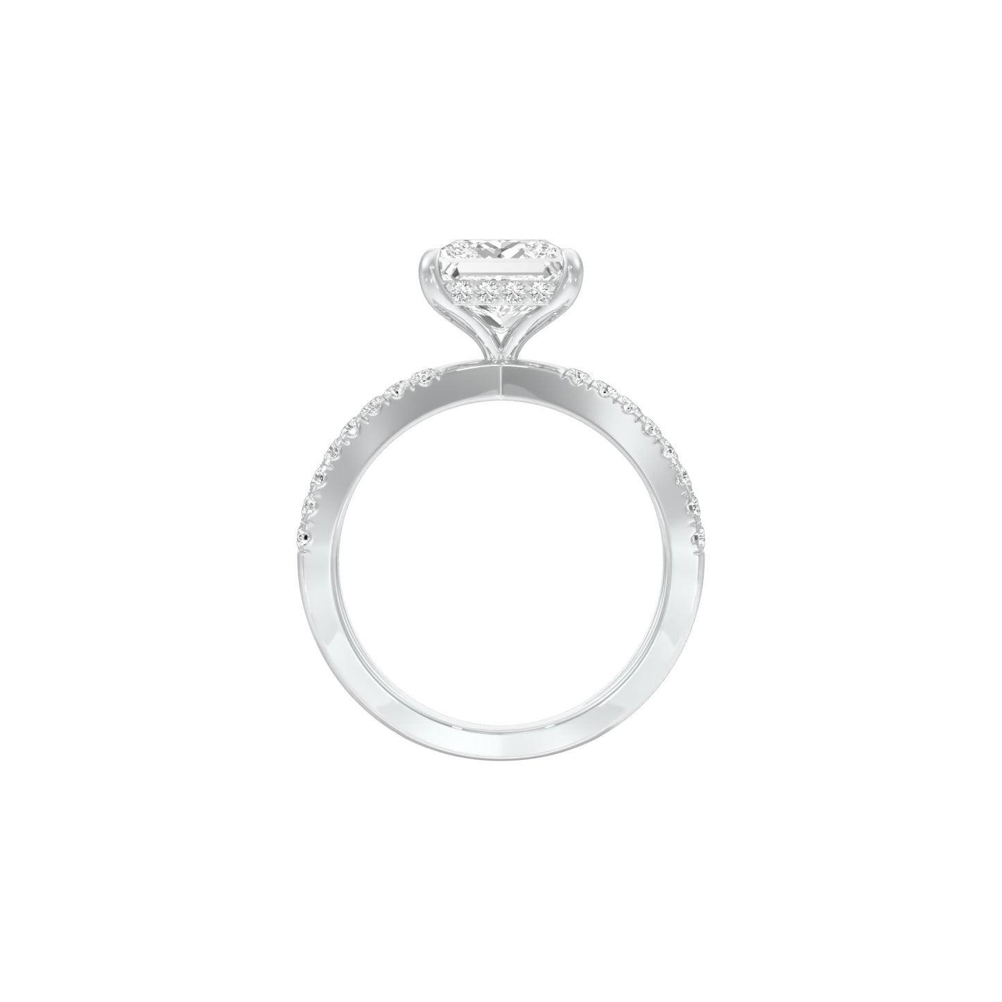 DLR001521 18 KT / White Gold / 22