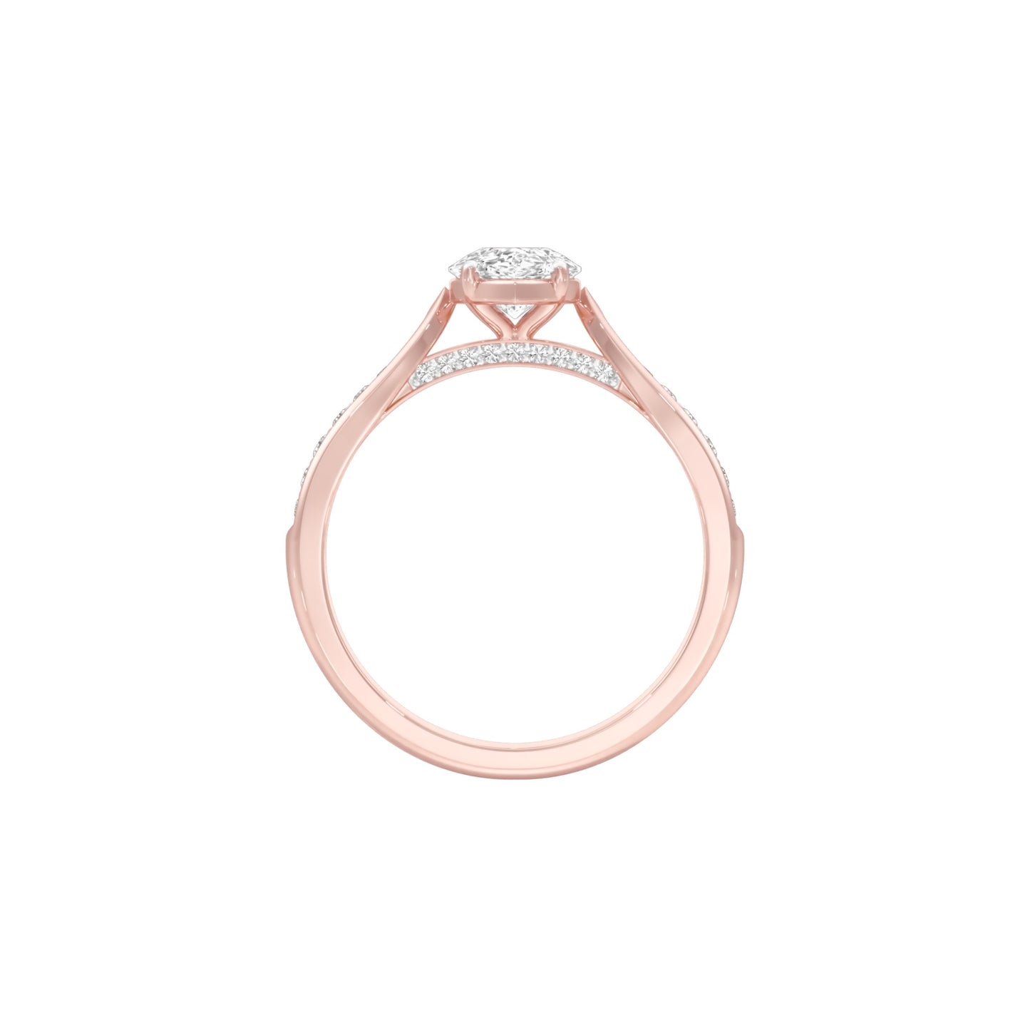 DLR001522 18 KT / Rose Gold / 22