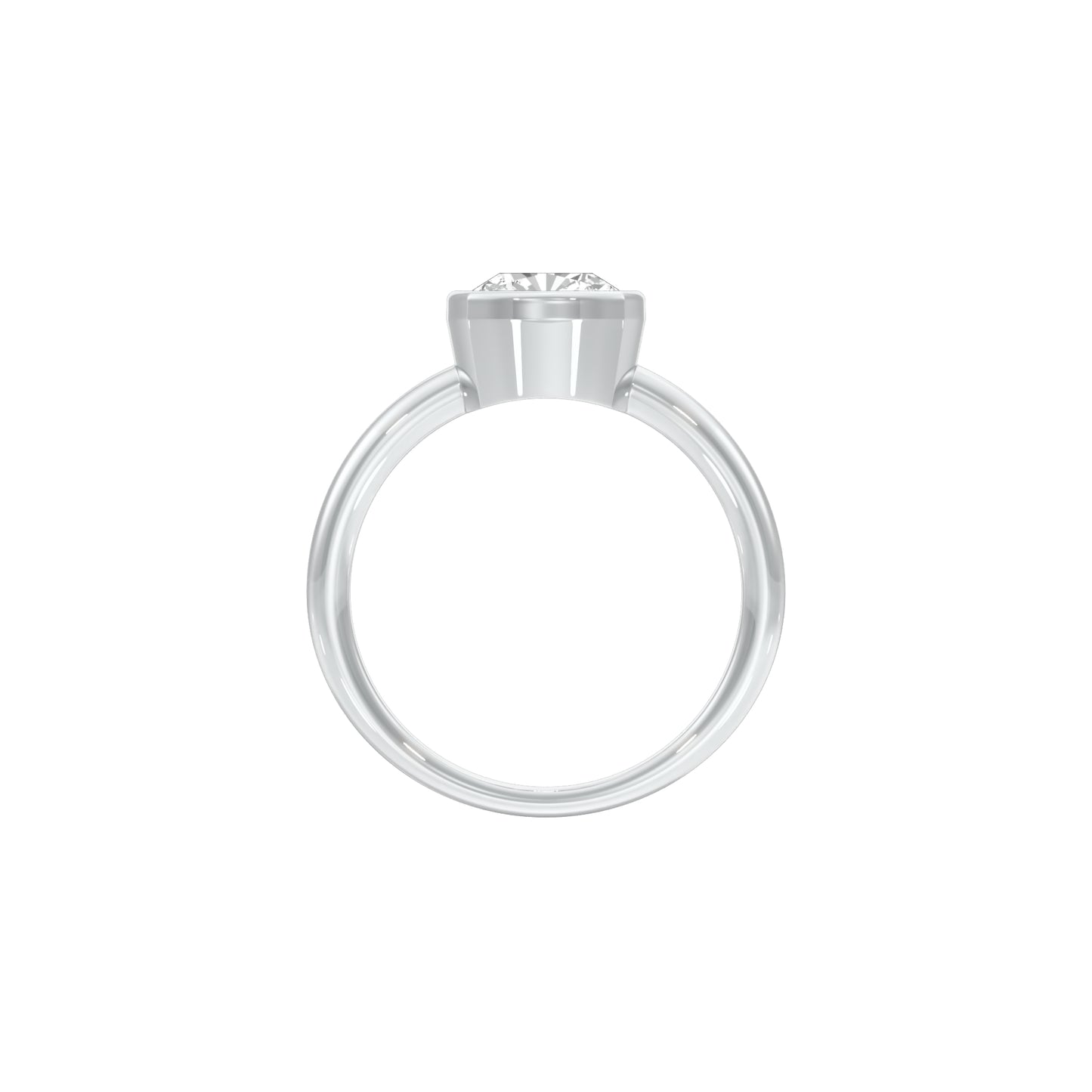 Our First Light Diamond Engagement Ring 18 KT / White Gold / 22