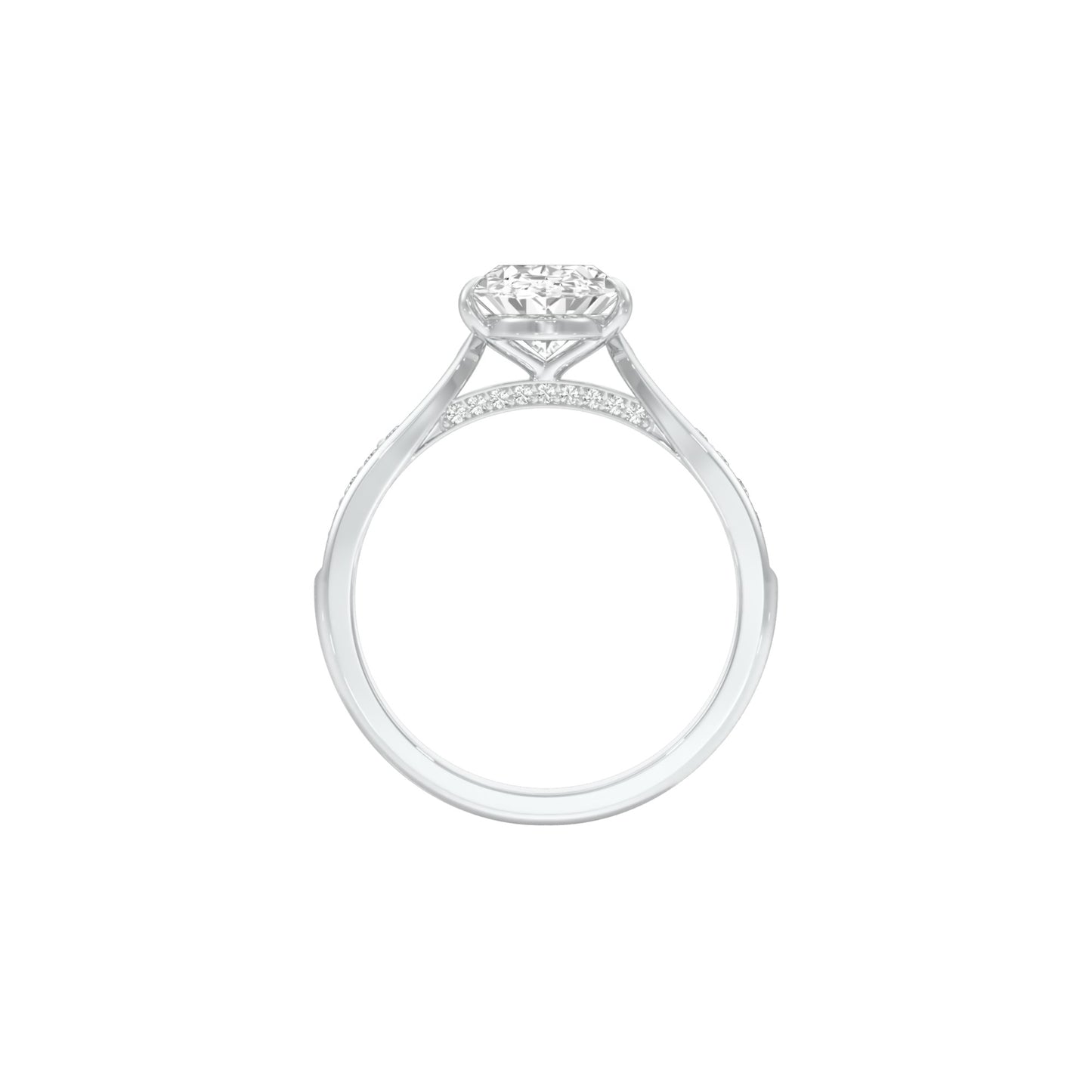 DLR001537 18 KT / White Gold / 22