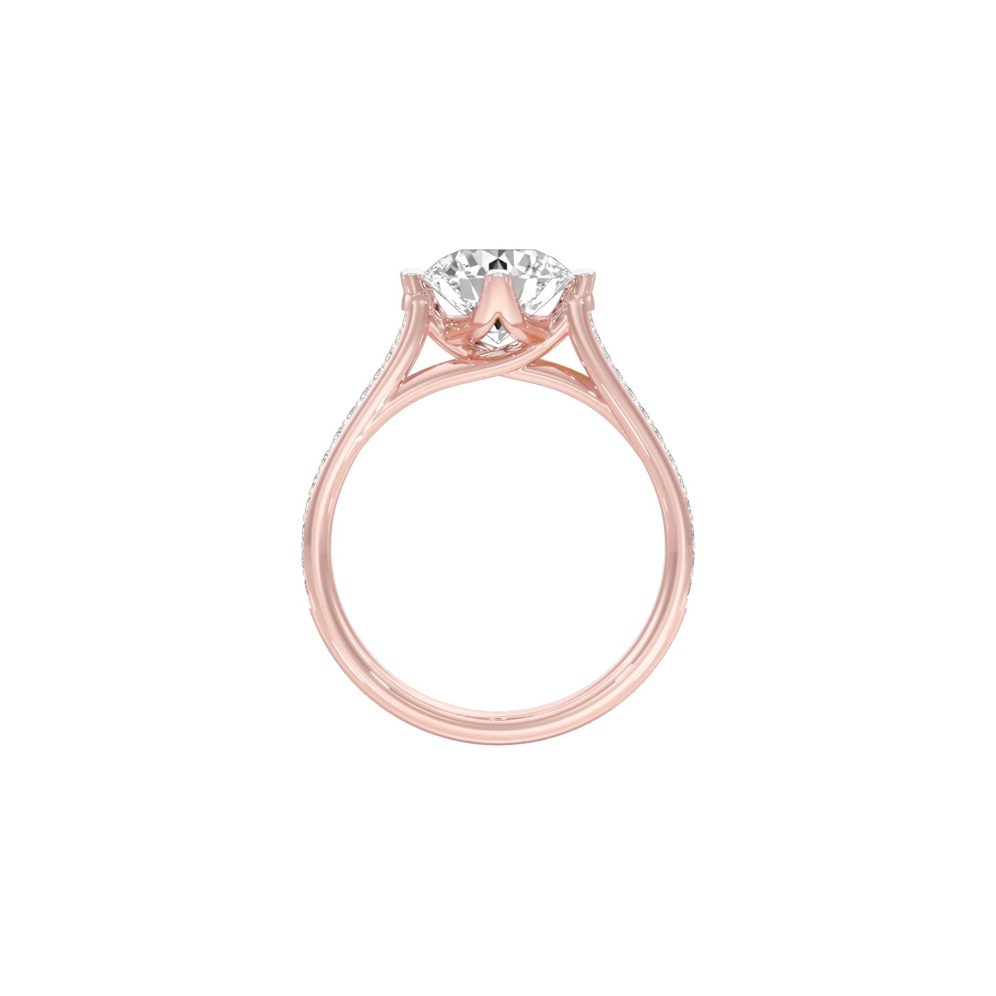 Heartstopper Diamond Engagement Ring 18 KT / Rose Gold / 22