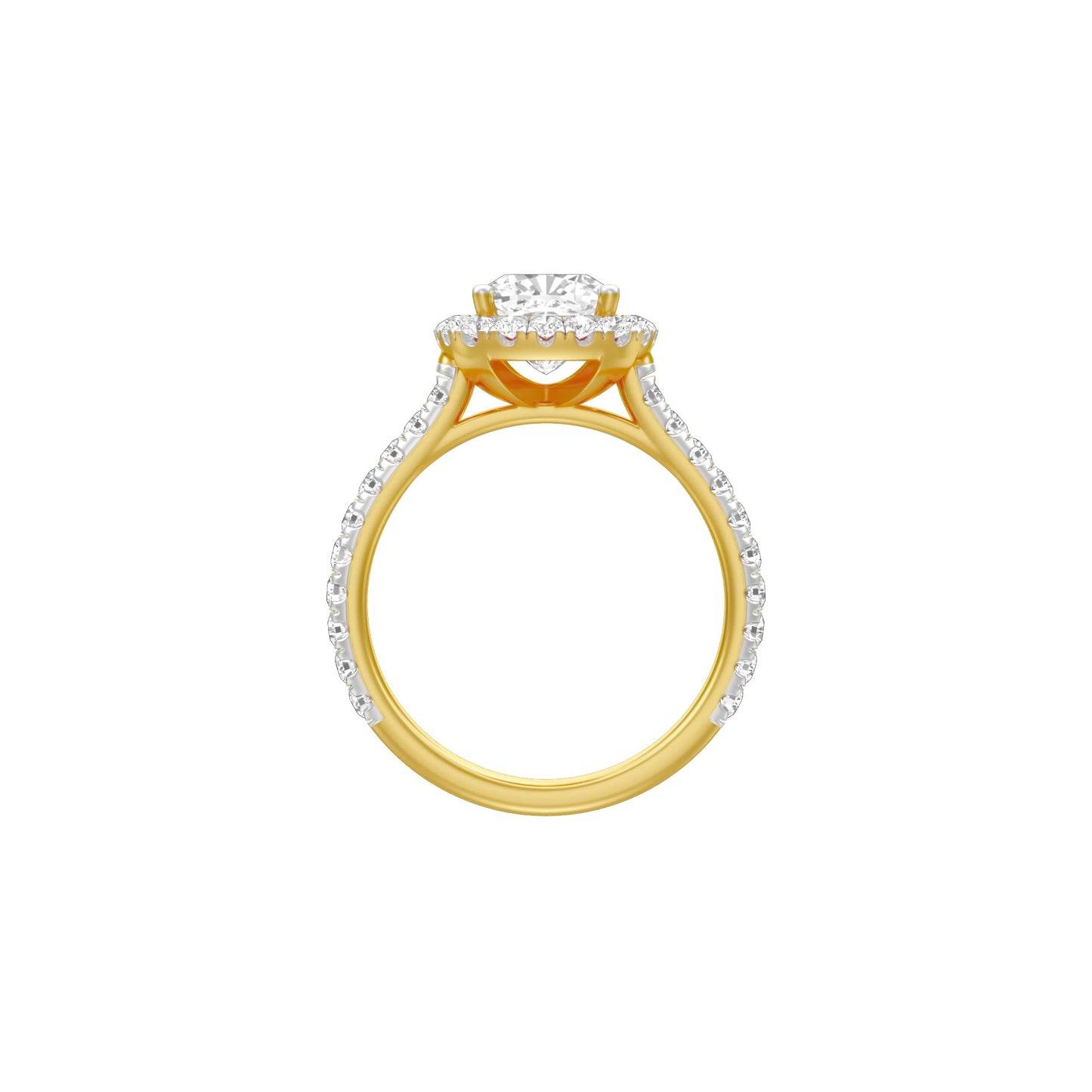 Foever Now Dazzles Diamond Engagement Ring 18 KT / Yellow Gold / 18