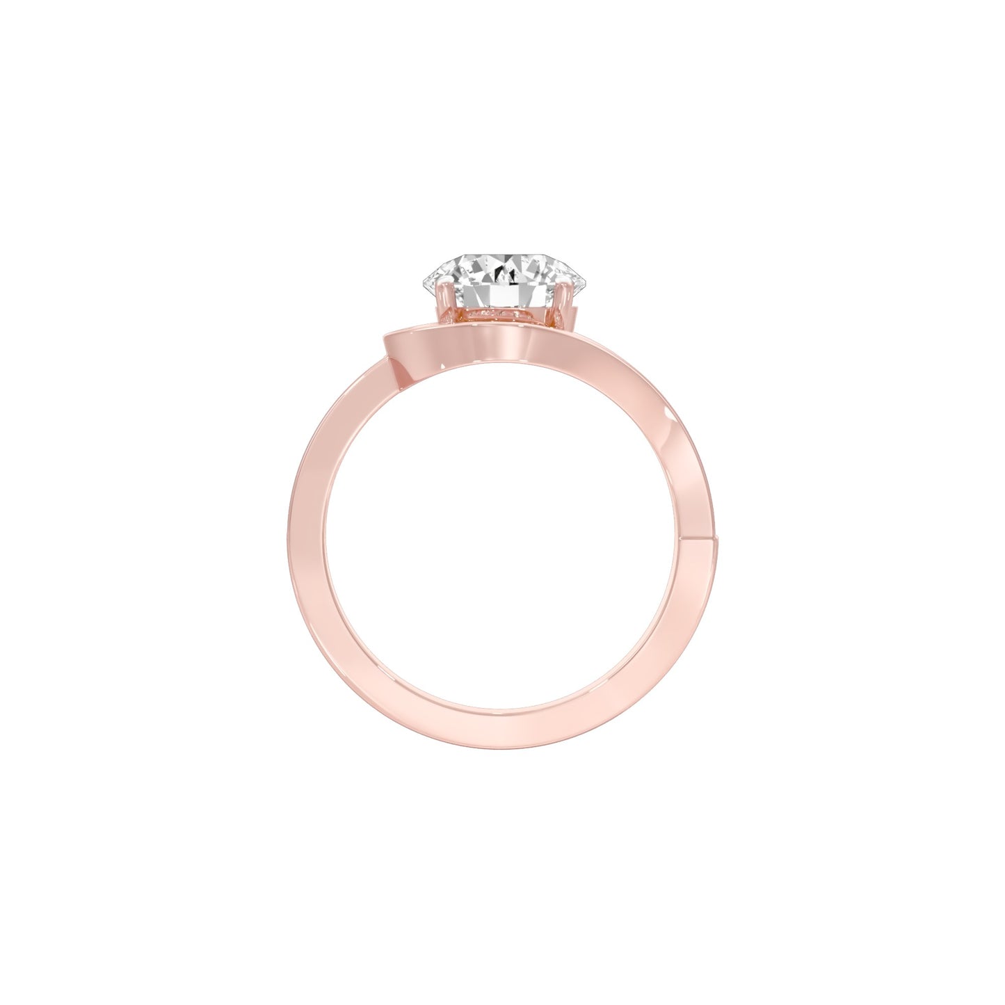 Unconditionally Mine Diamond Engagement Ring 18 KT / Rose Gold / 22