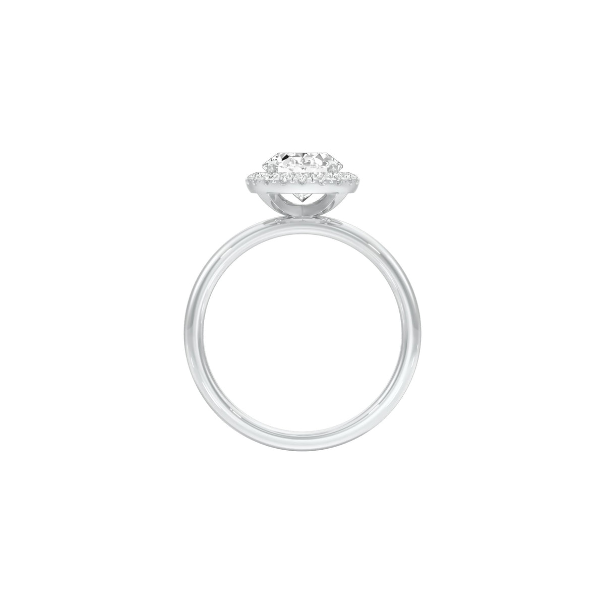 Noble Vow Diamond Engagement Ring 18 KT / White Gold / 22