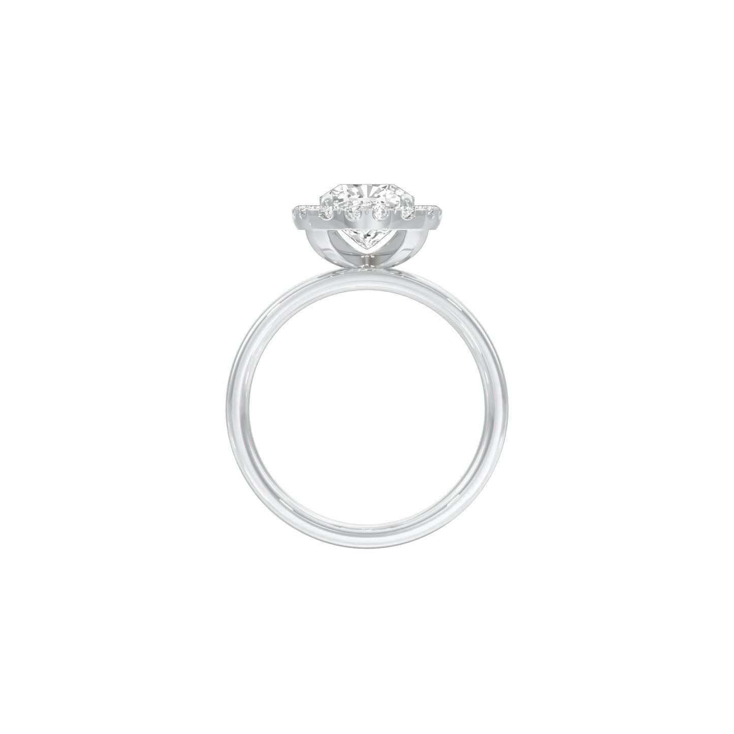 Ageless Love Diamond Engagement Ring 18 KT / White Gold / 22