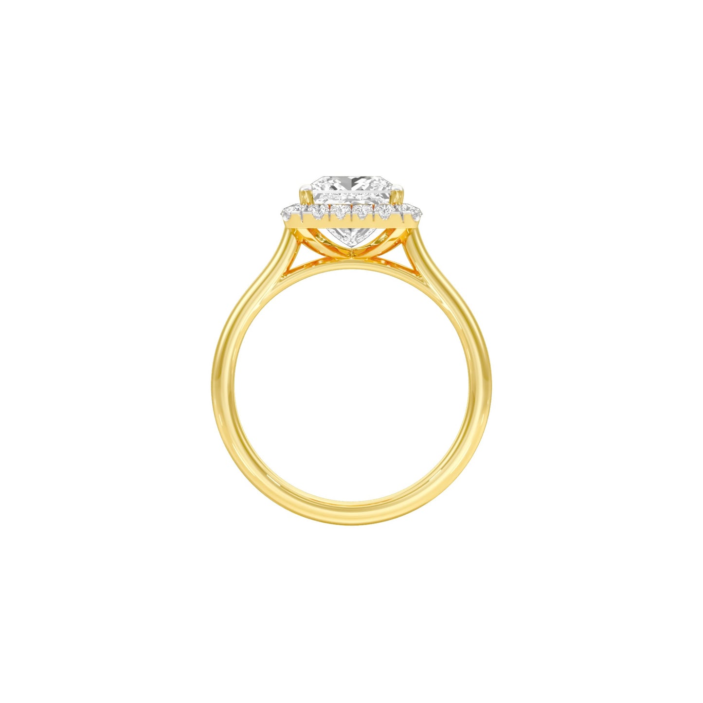 Modern Muse Diamond Engagement Ring 18 KT / Yellow Gold / 22