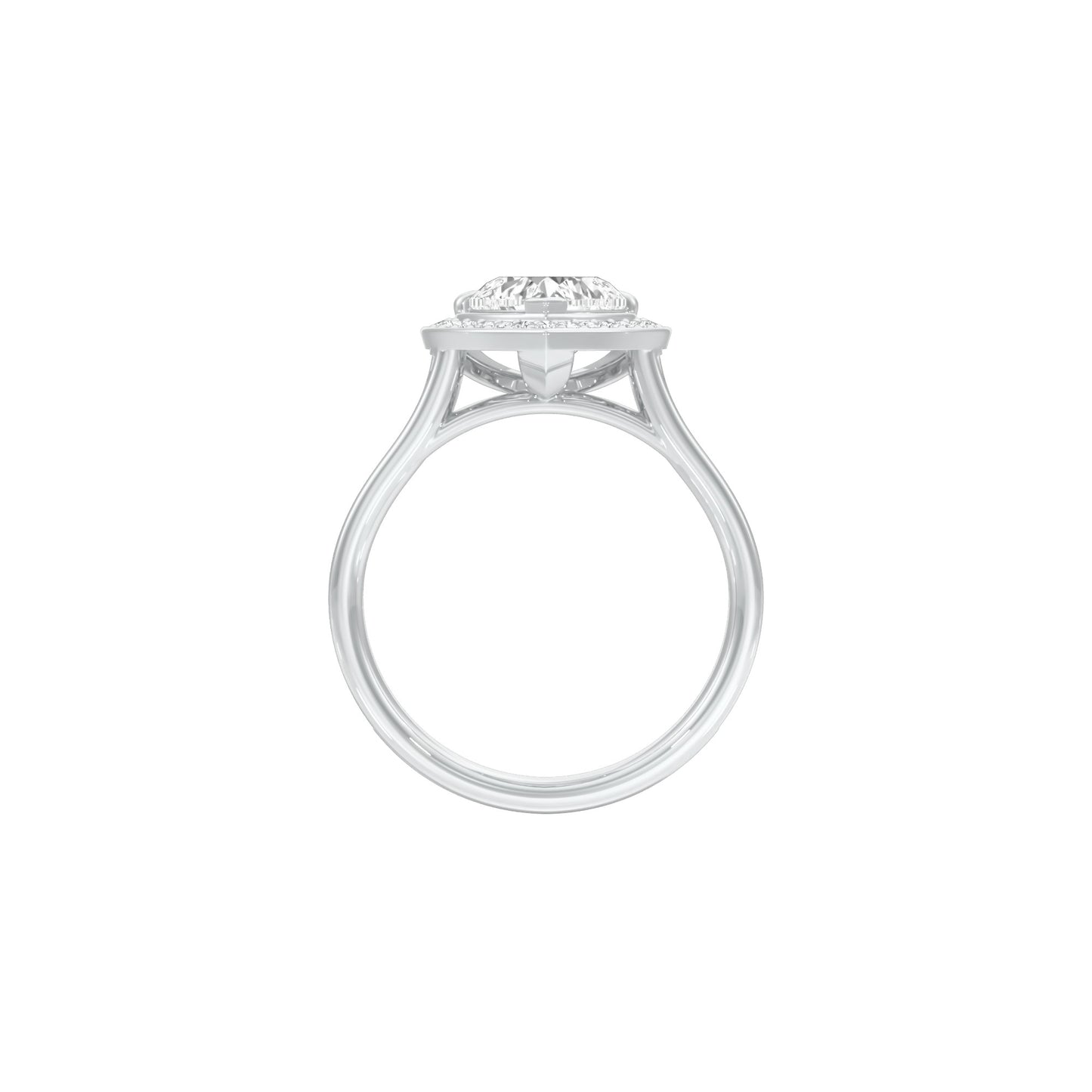 To Love & Life Diamond Engagement Ring 18 KT / White Gold / 22