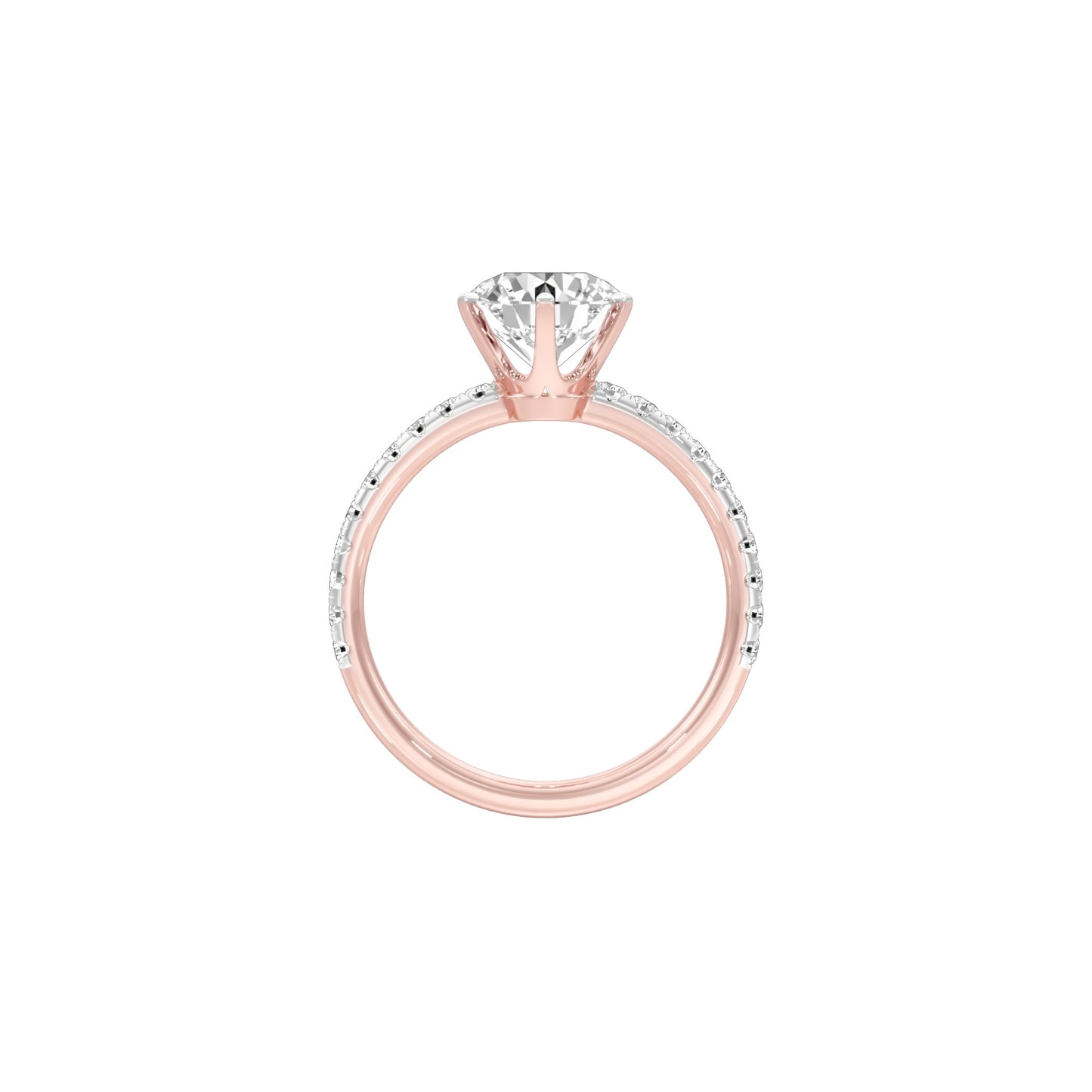 Hitched for Life Diamond Engagement Ring 18 KT / Rose Gold / 22