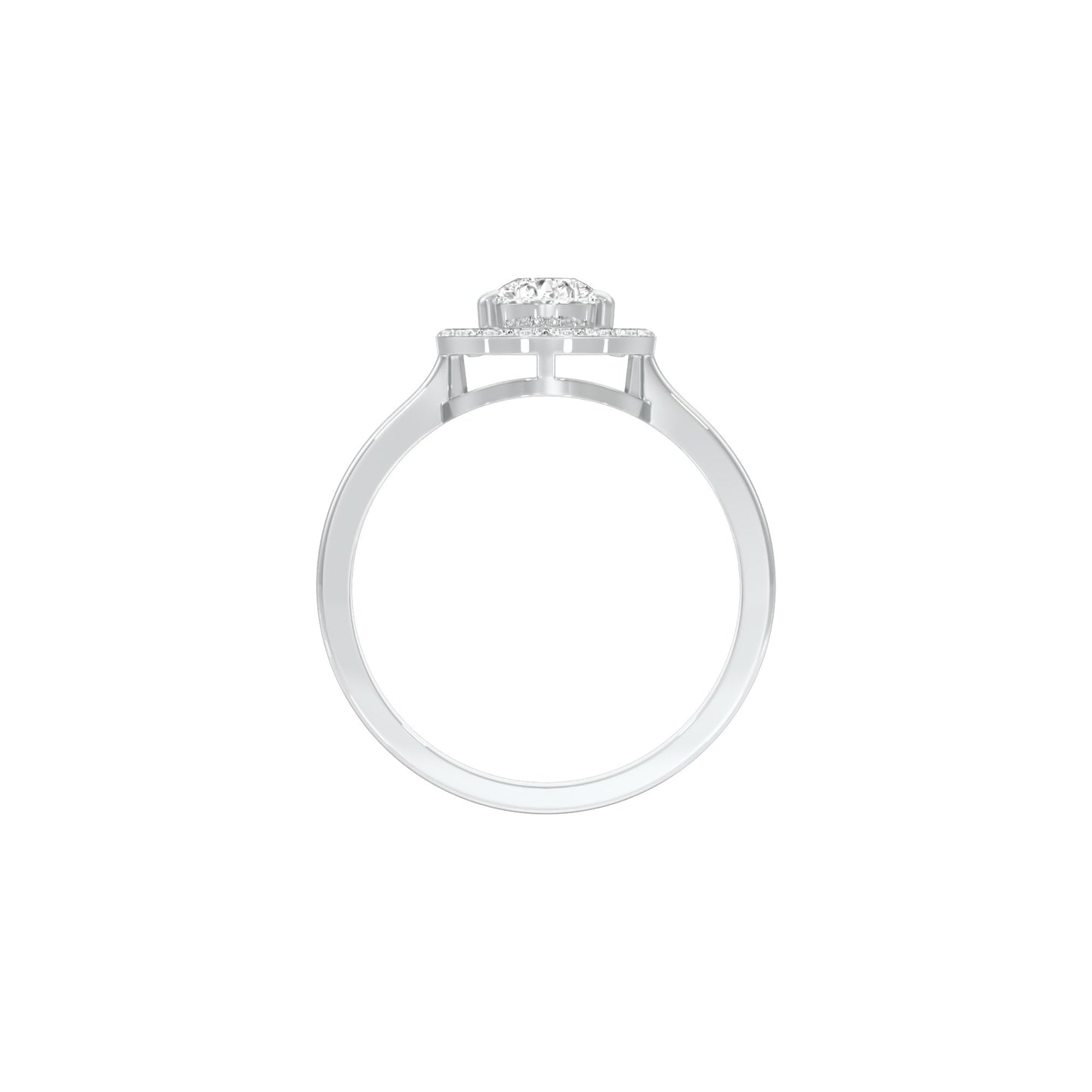 Glitz & Vows Diamond Engagement Ring 18 KT / White Gold / 22