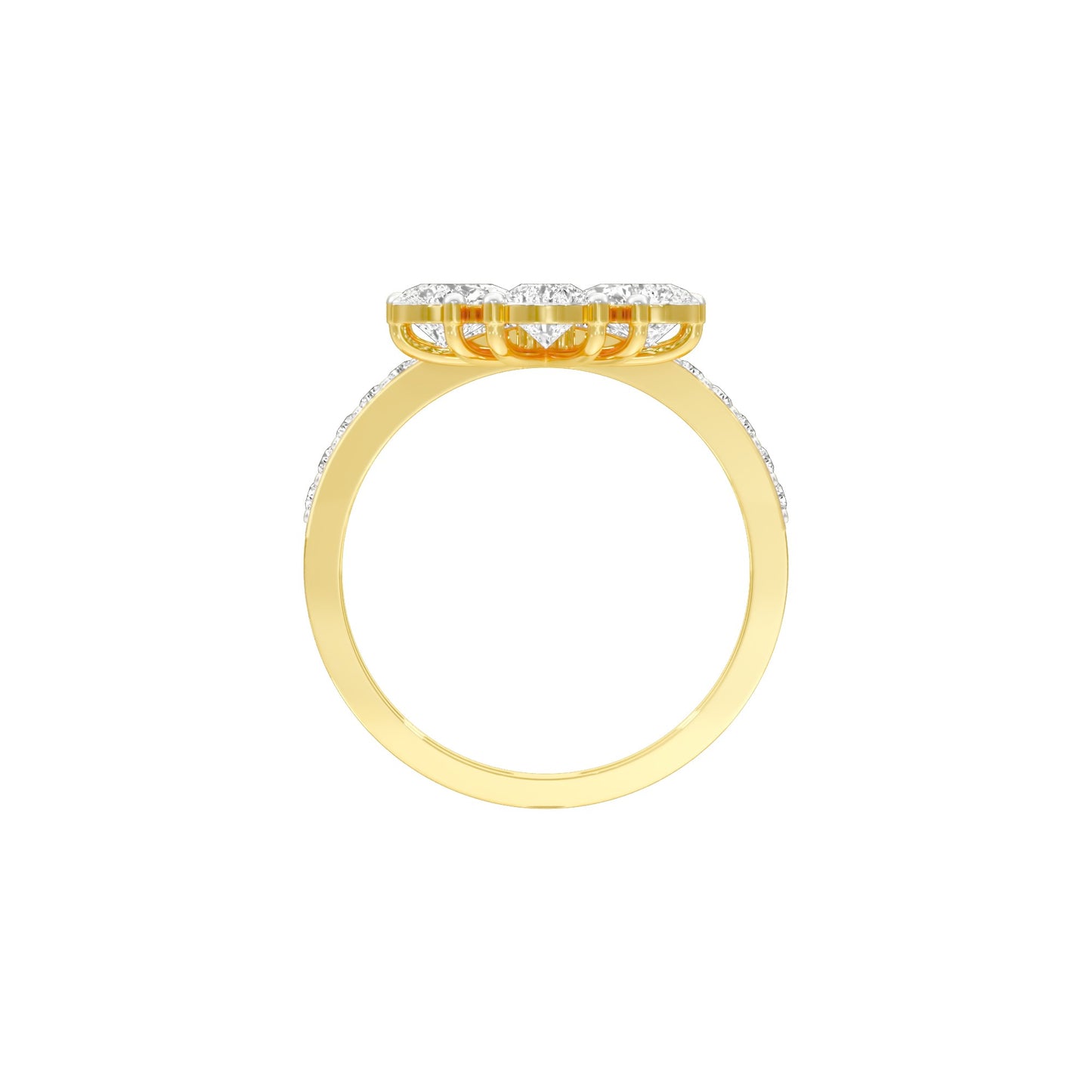 Aftermath Glow Diamond Cocktail Ring 18 KT / Yellow Gold / 22