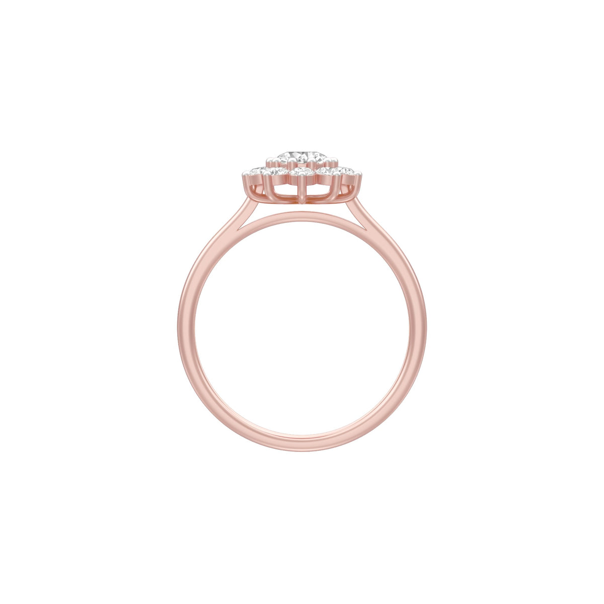 A Lifetime Diamond Engagement Ring 18 KT / Rose Gold / 18