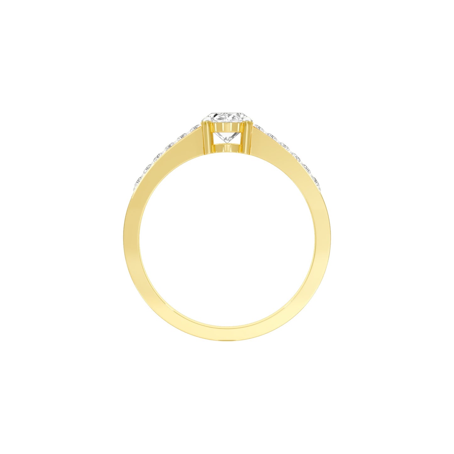 At Last Forever Diamond Engagement Ring 18 KT / Yellow Gold / 22