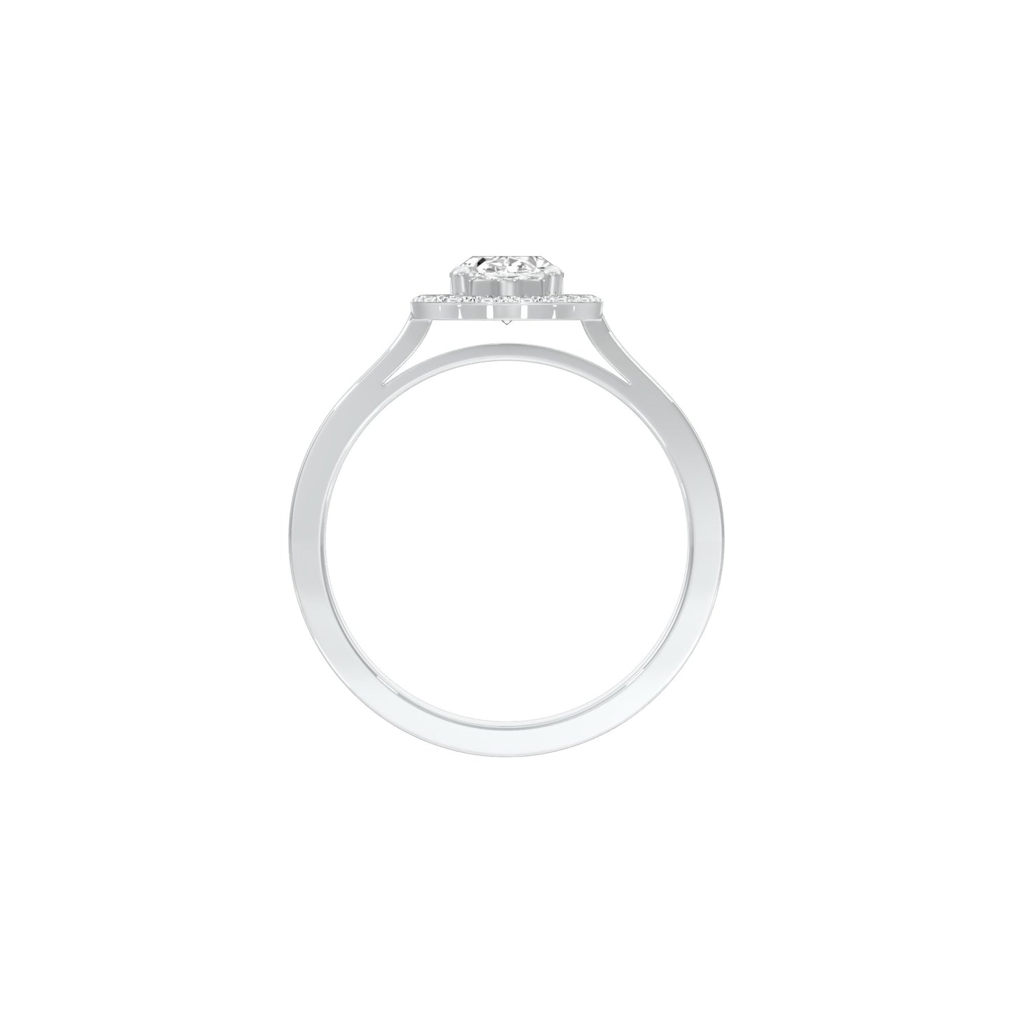 Flawless Femme Diamond Engagement Ring 18 KT / White Gold / 22