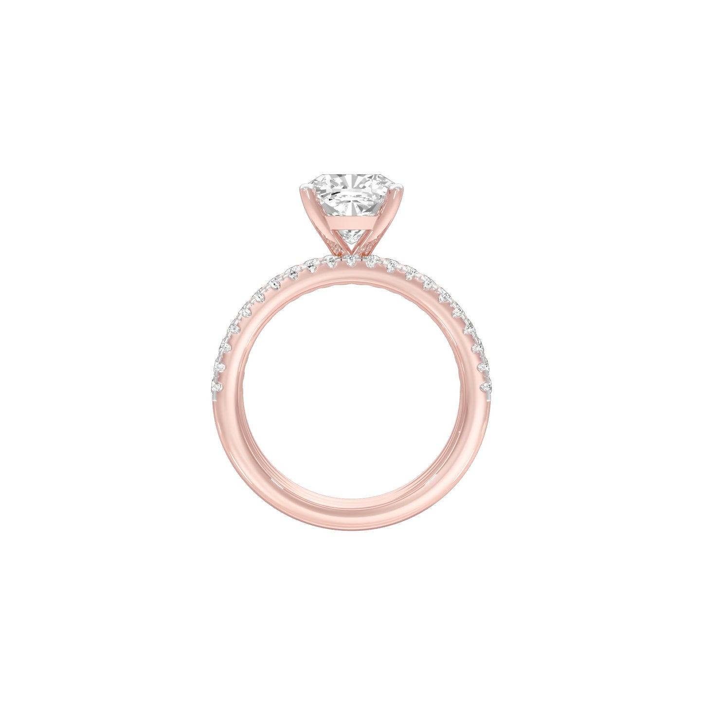 Beyond Time Diamond Engagement Ring 18 KT / Rose Gold / 22
