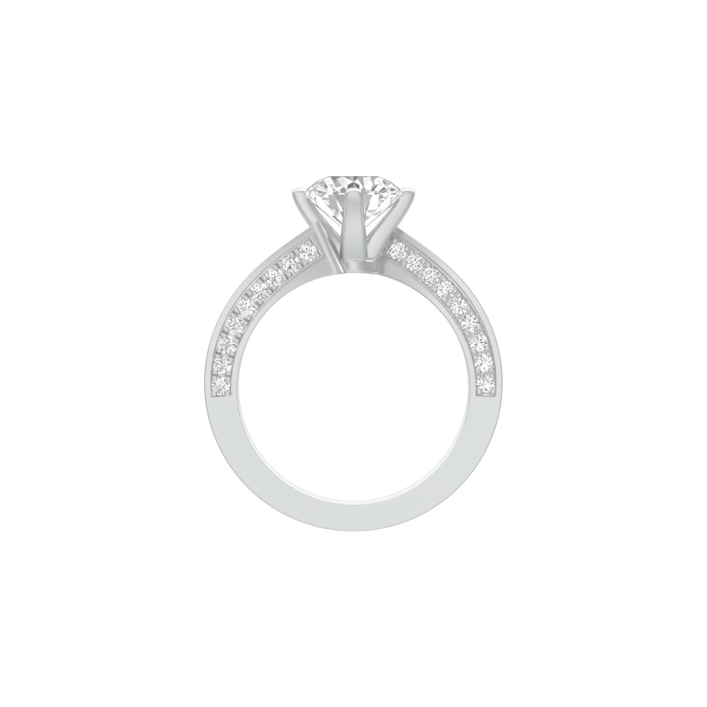 Resilient Love Diamond Engagement Ring 18 KT / White Gold / 18